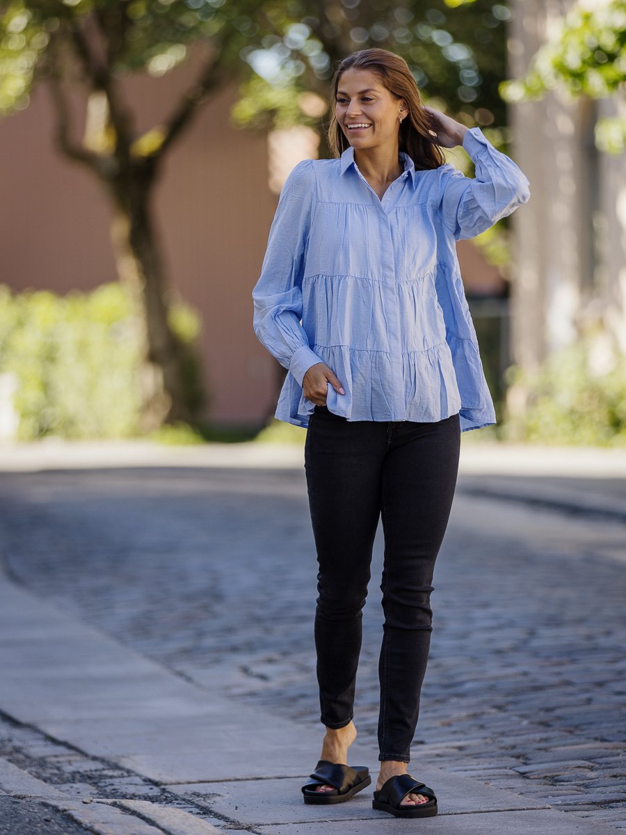 Y.A.S Pala Long Sleeve Shirt Kentucky Blue