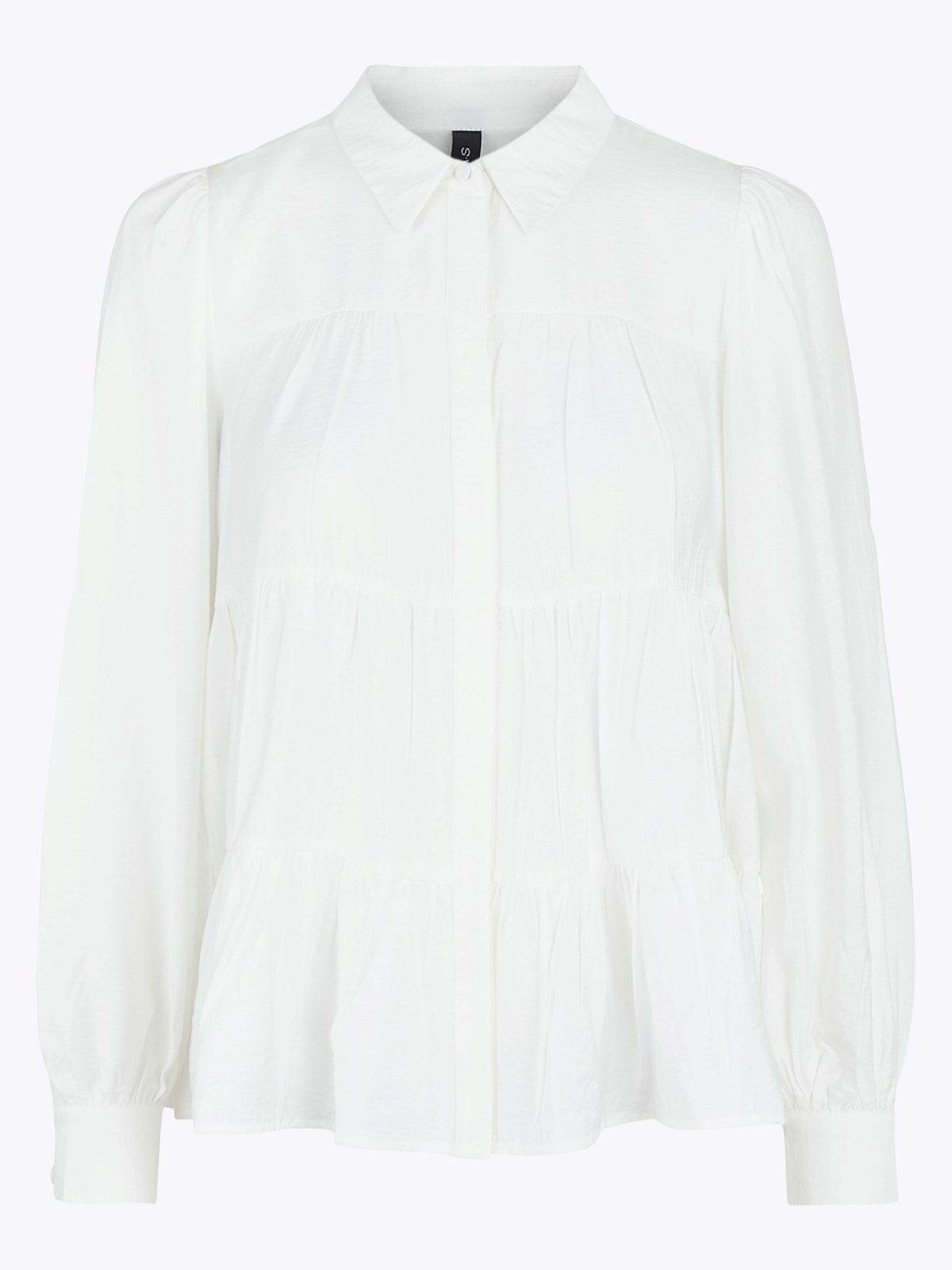 Y.A.S Pala Long Sleeve Shirt Star White