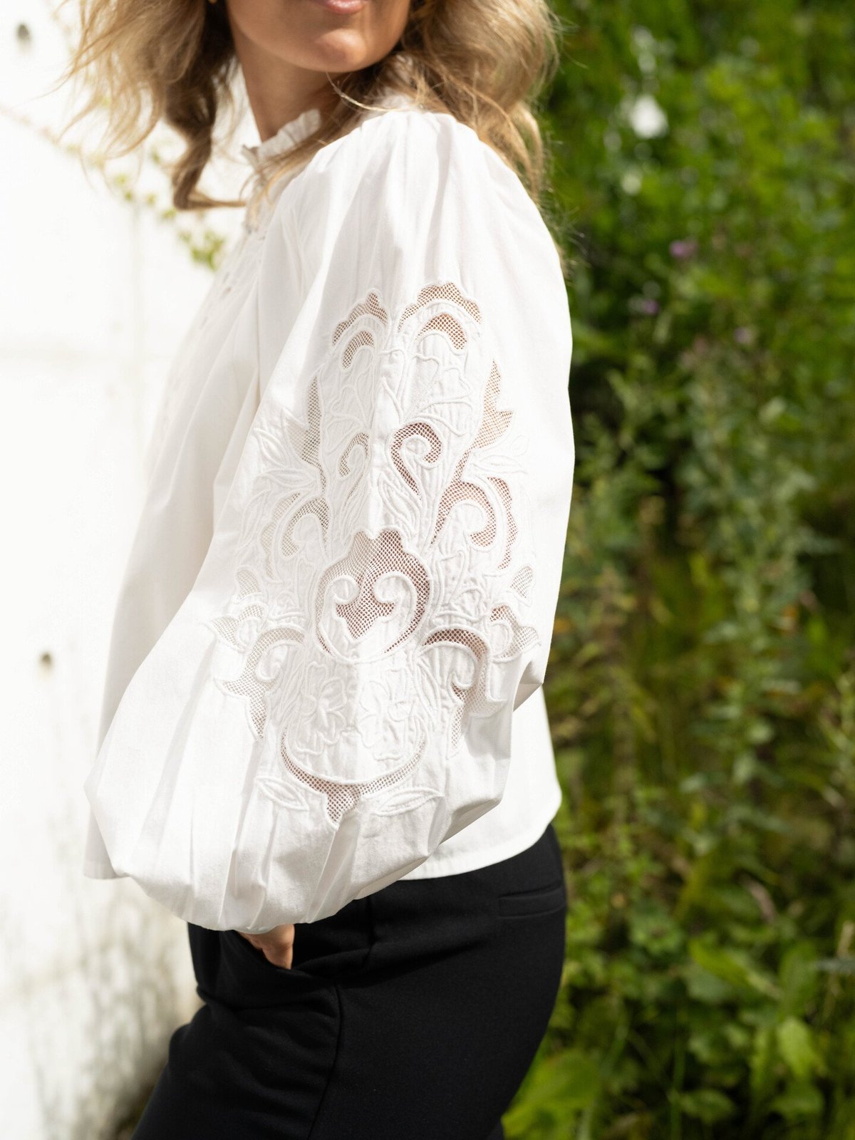 Y.A.S Zimla Long Sleeve Shirt Star White