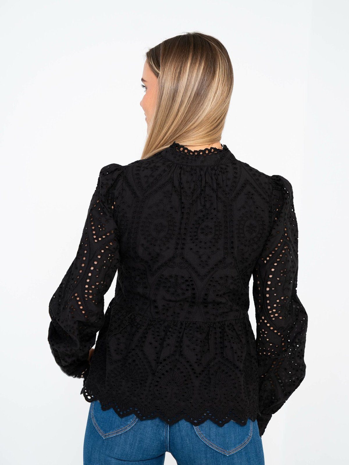 Y.A.S Holi Long Sleeve Top Black