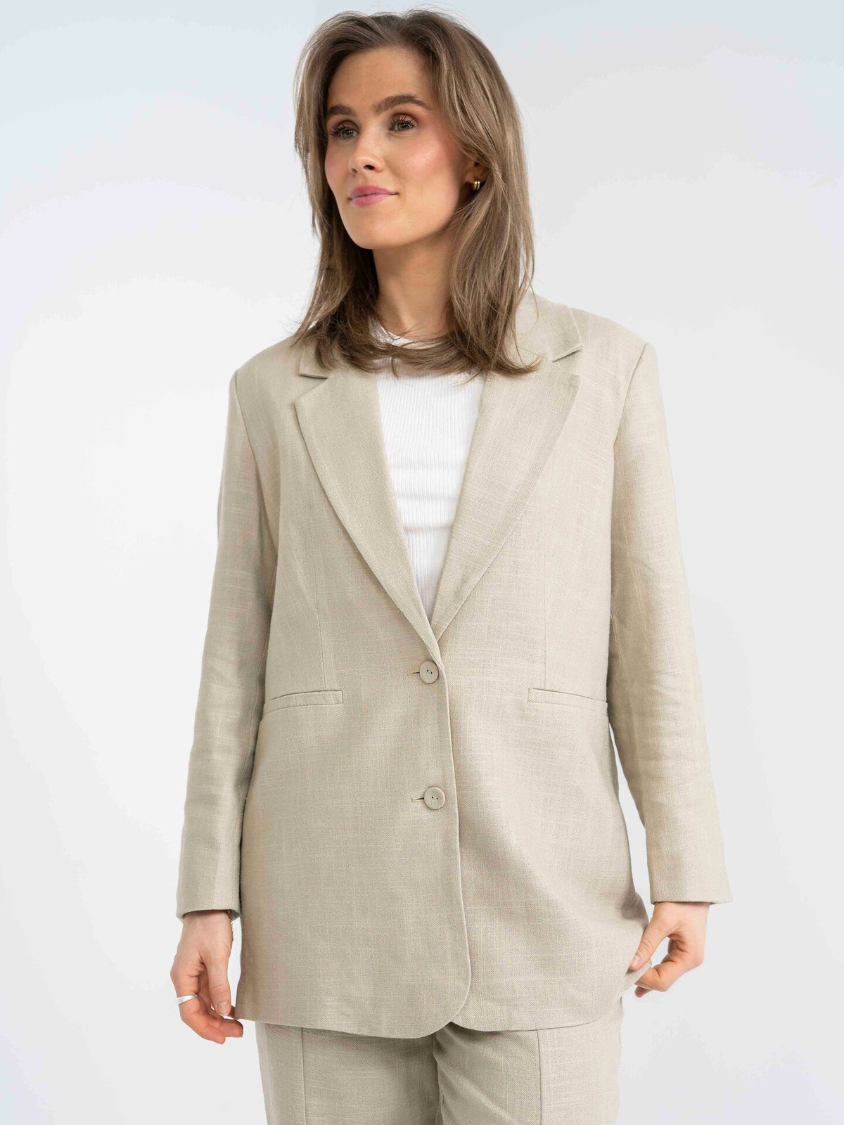 Y.A.S Isma 7/8 Blazer Plaza Taupe