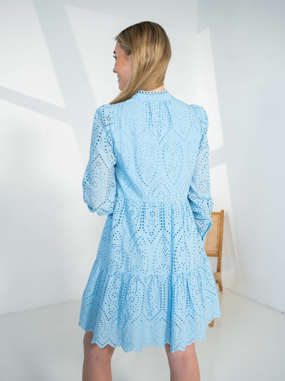 Y.A.S Holi Long Sleeve Dress Clear Sky