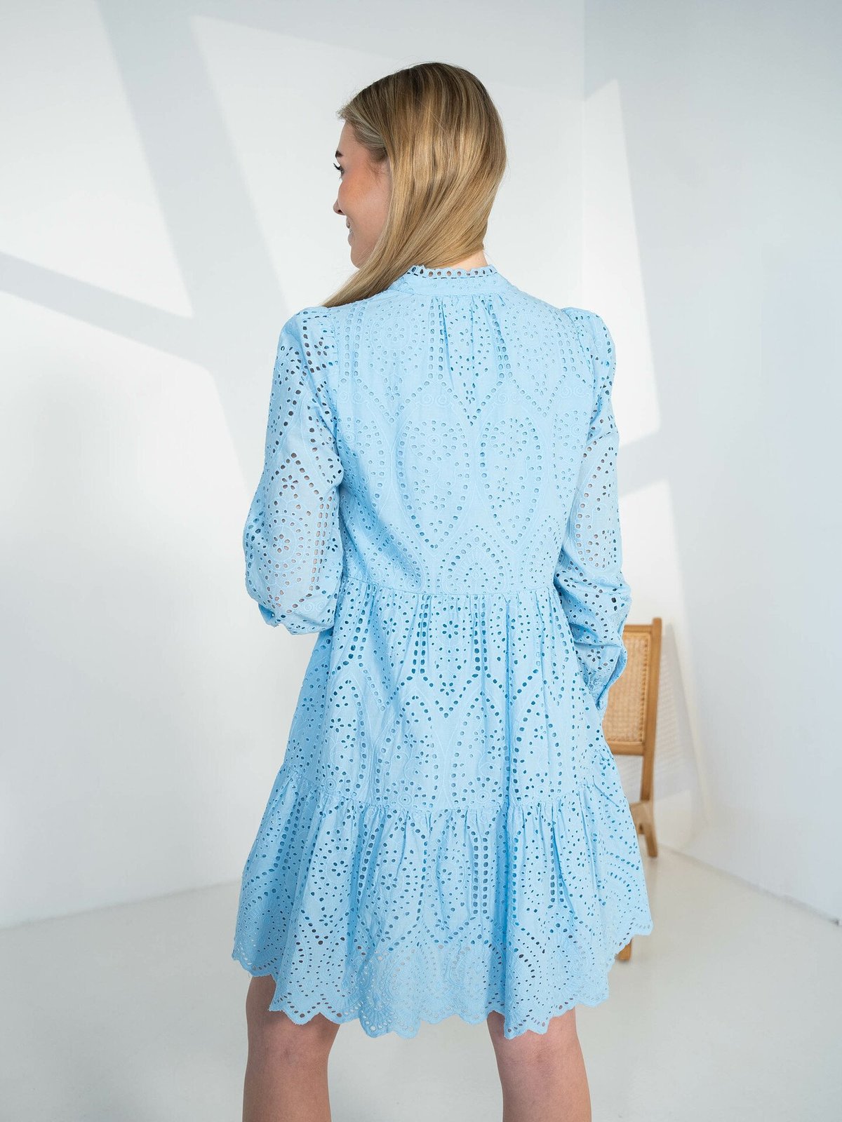 Y.A.S Holi Long Sleeve Dress Clear Sky