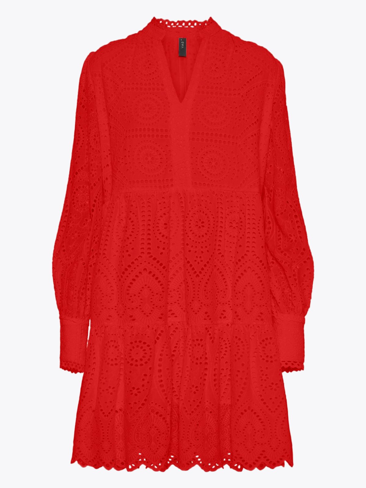 Y.A.S Holi Long Sleeve Dress Fiery Red