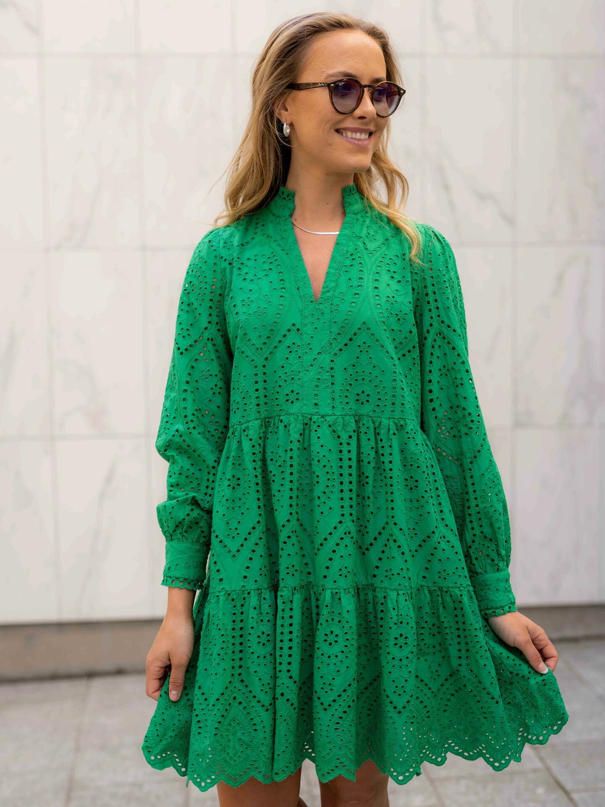 Y.A.S Holi Long Sleeve Dress Jelly Bean