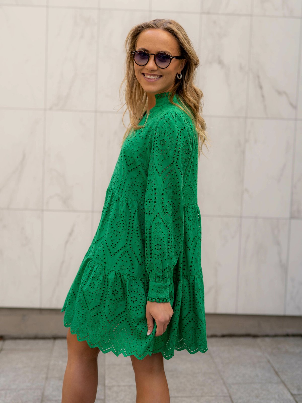 Y.A.S Holi Long Sleeve Dress Jelly Bean