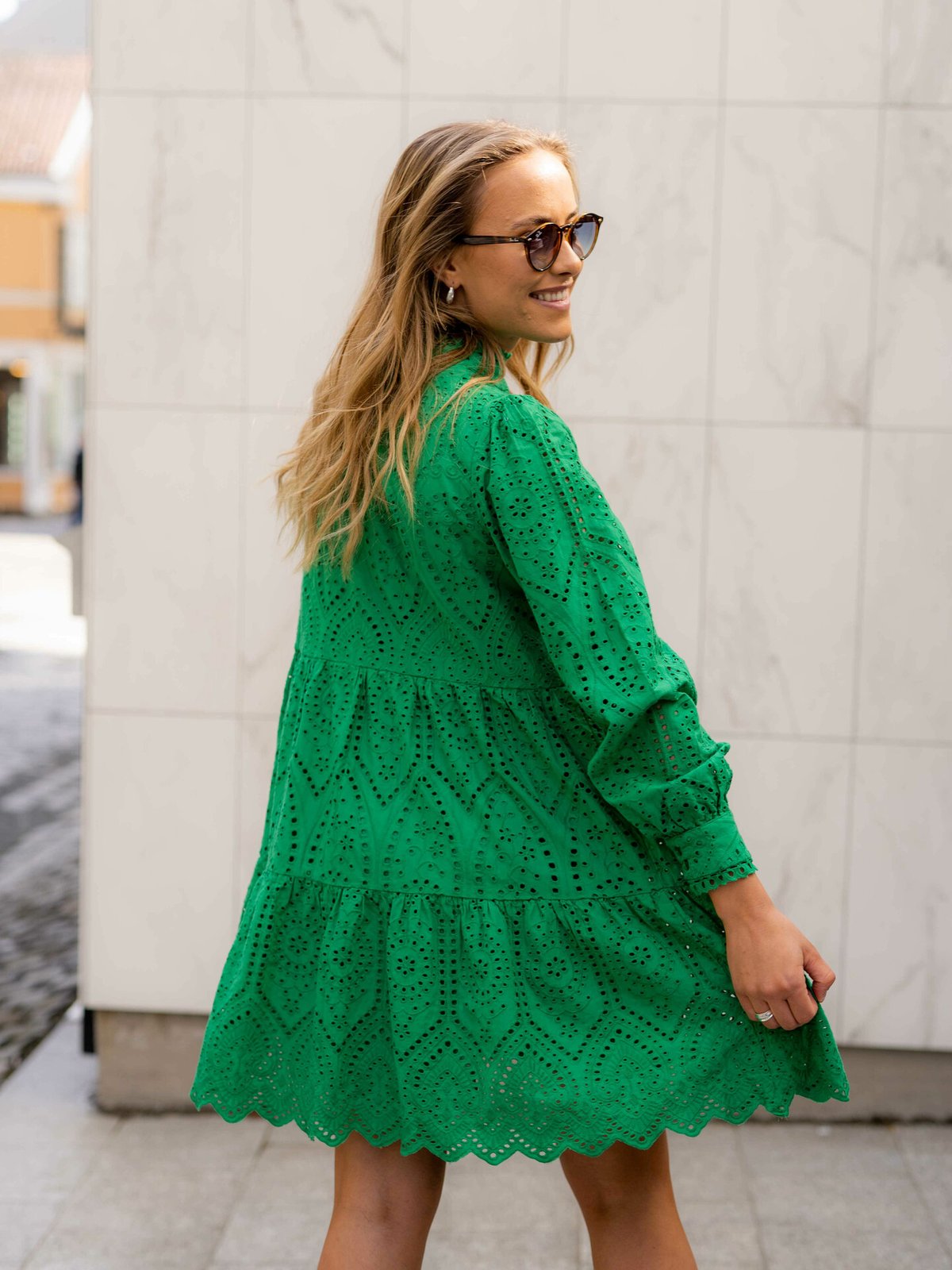 Y.A.S Holi Long Sleeve Dress Jelly Bean