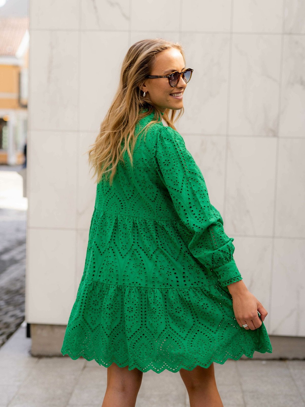 Y.A.S Holi Long Sleeve Dress Jelly Bean