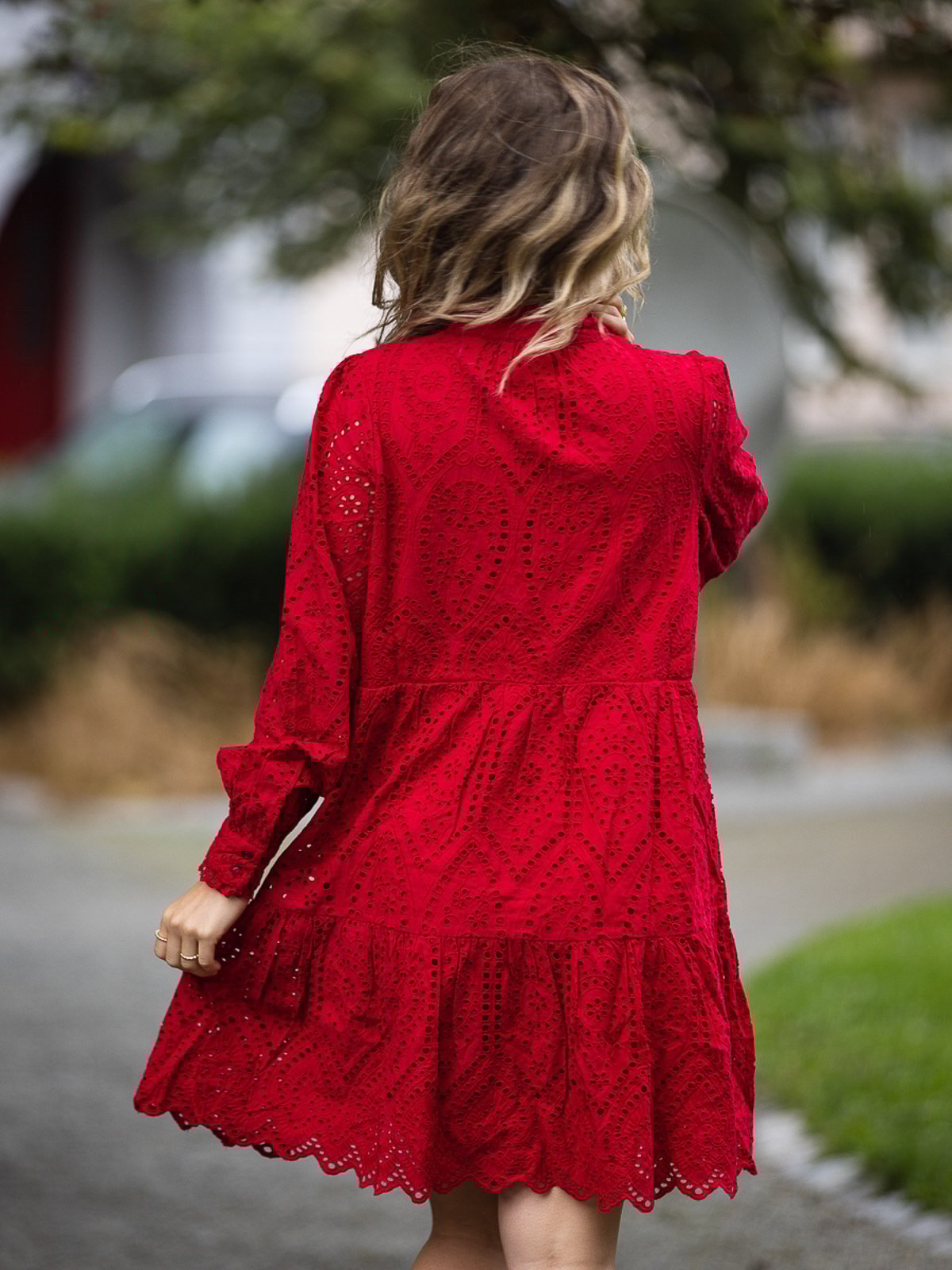 Y.A.S Holi Long Sleeve Dress Jester Red