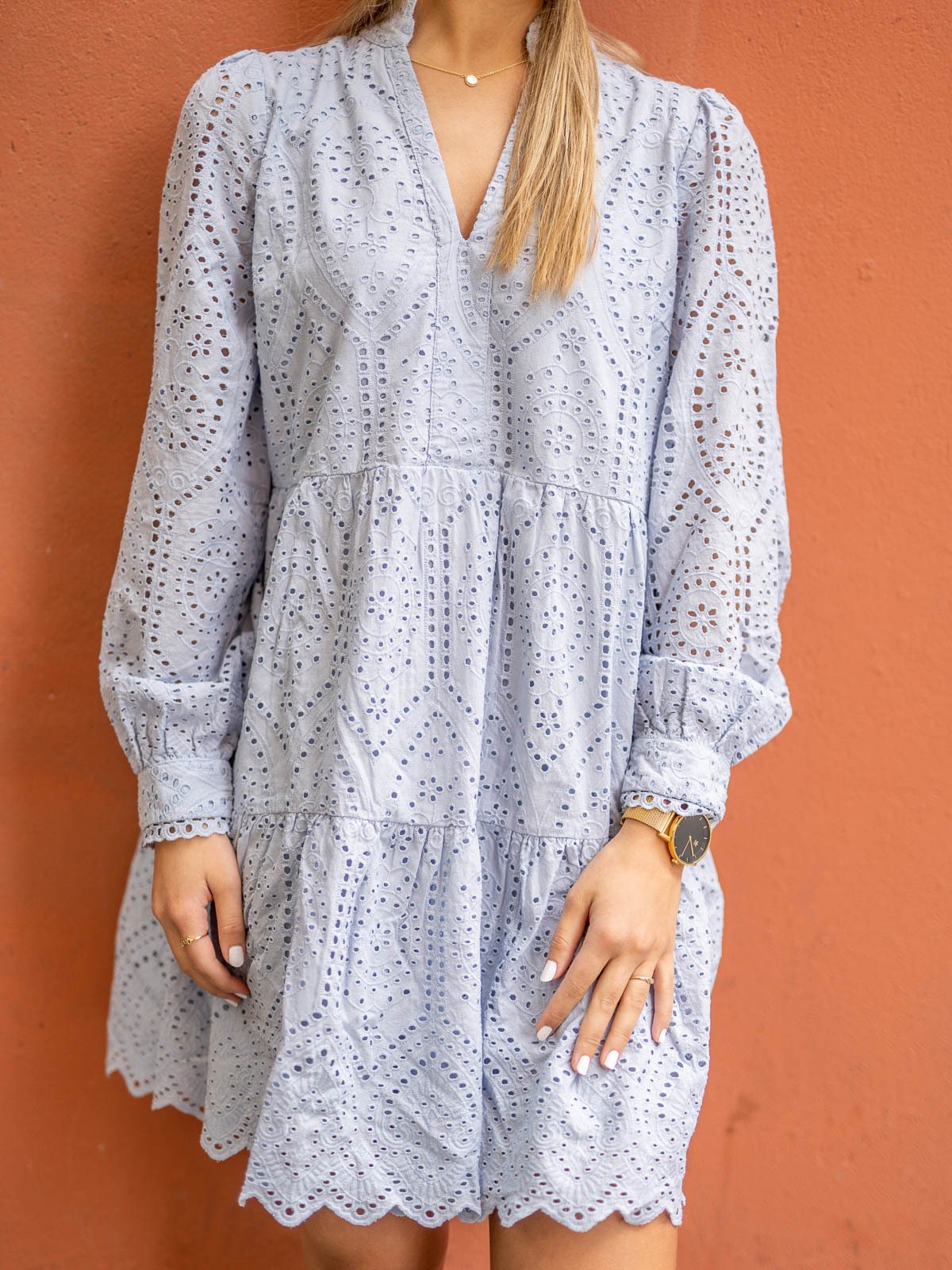 Y.A.S Holi Long Sleeve Dress Kentucky Blue