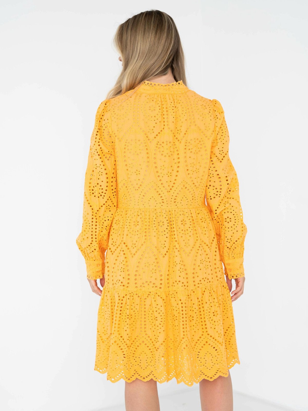 Y.A.S Holi Long Sleeve Dress Mock Orange