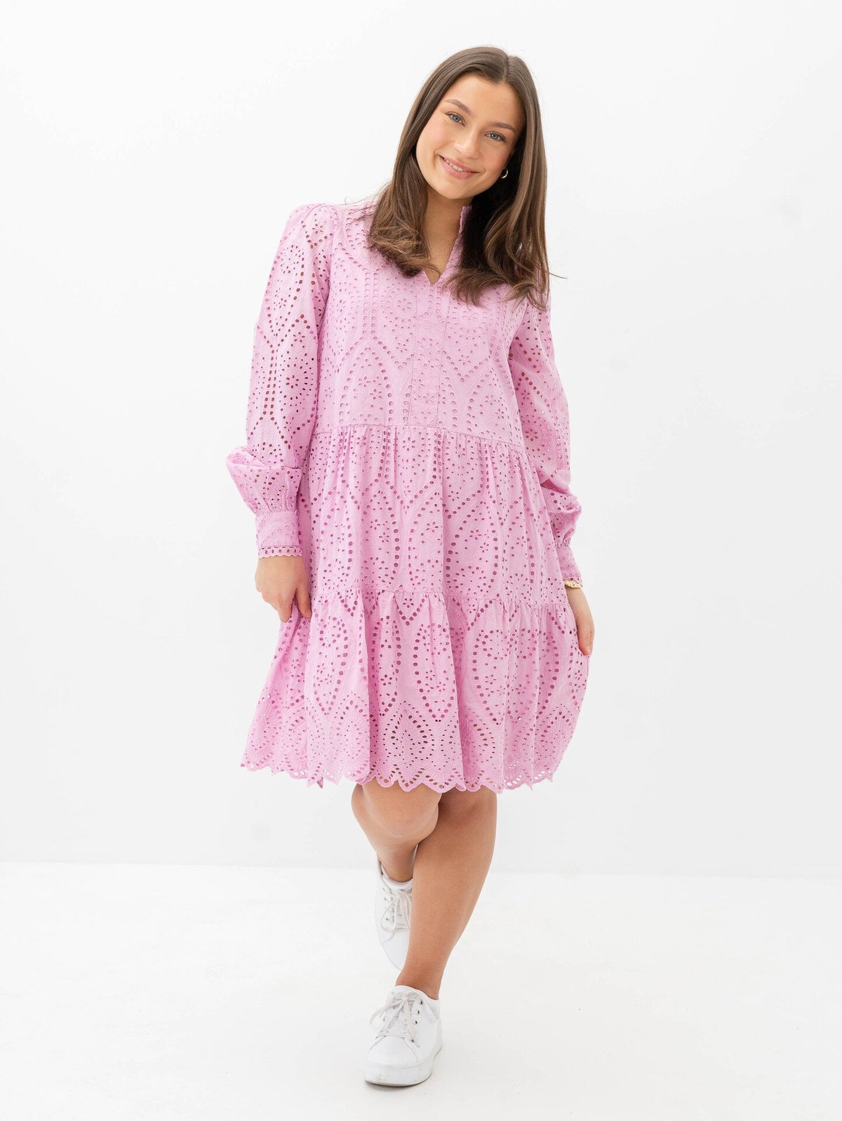 Y.A.S Holi Long Sleeve Dress Pastel Lavender