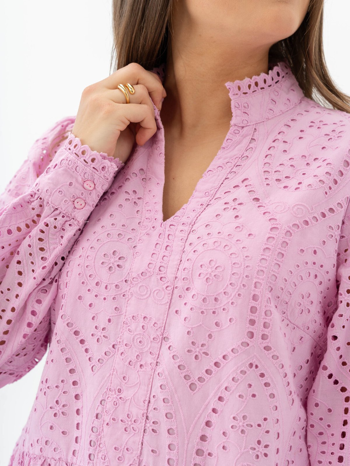 Y.A.S Holi Long Sleeve Dress Pastel Lavender