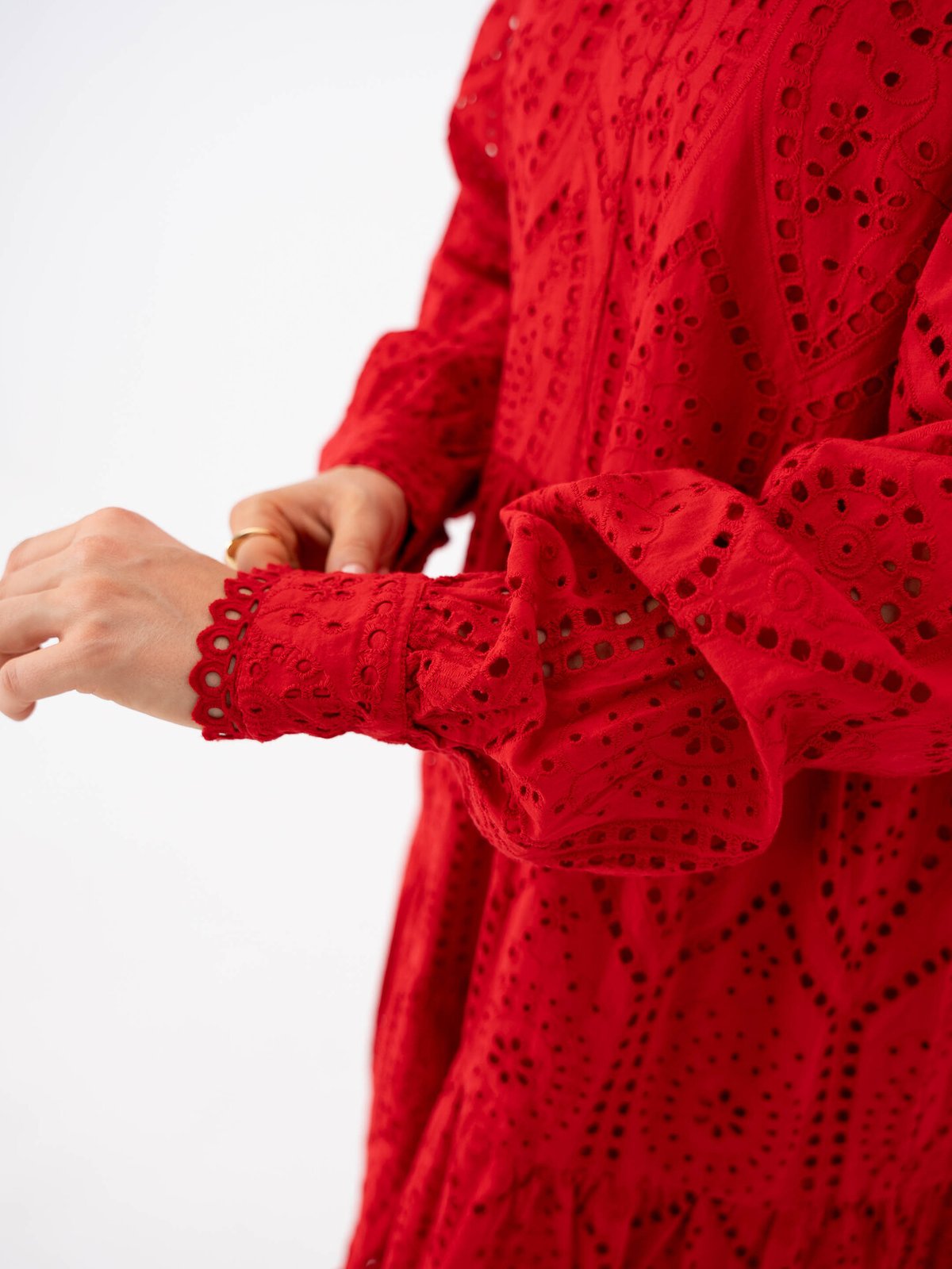 Y.A.S Holi Long Sleeve Dress Salsa