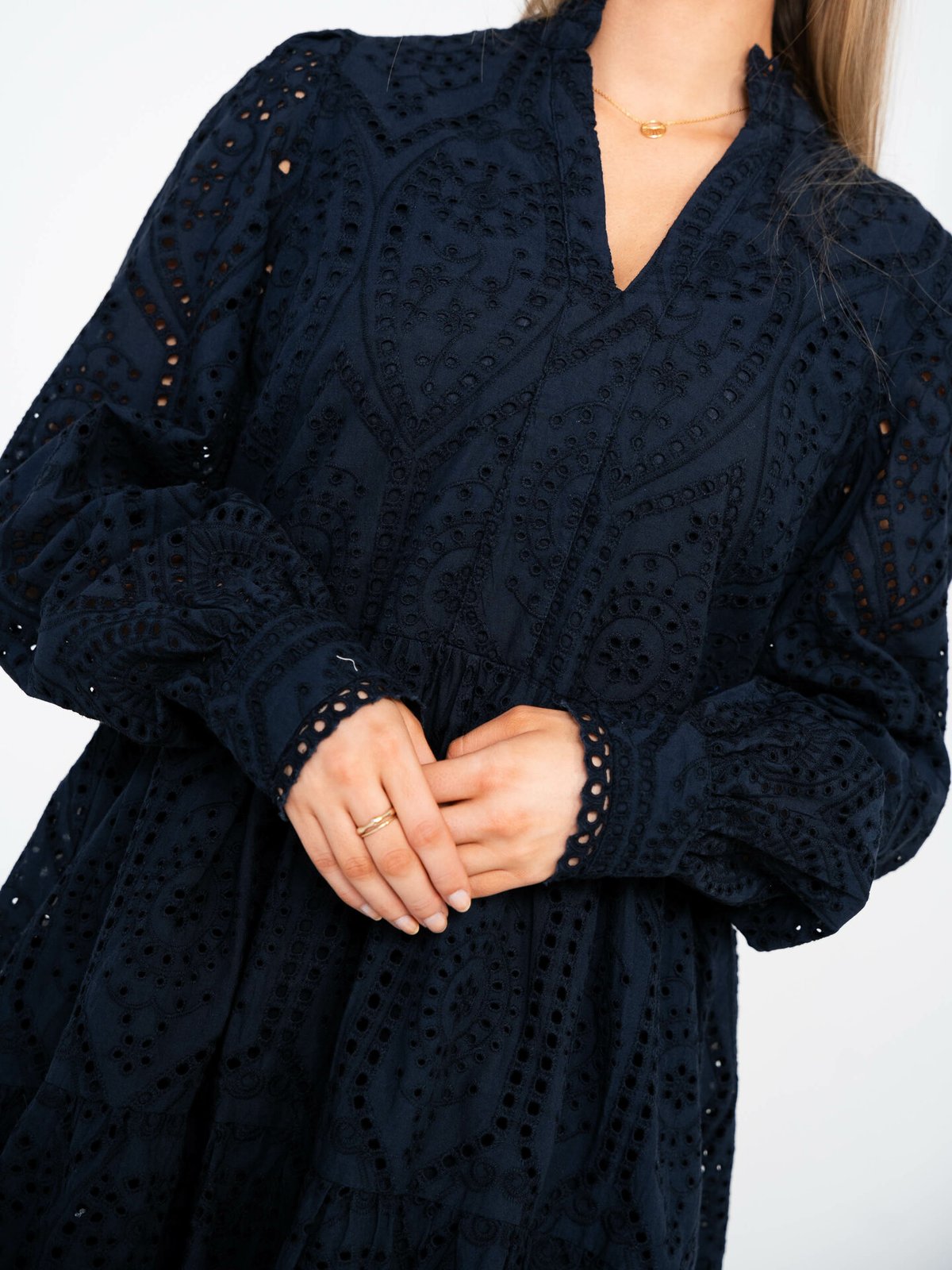 Y.A.S Holi Long Sleeve Dress Sky Captain