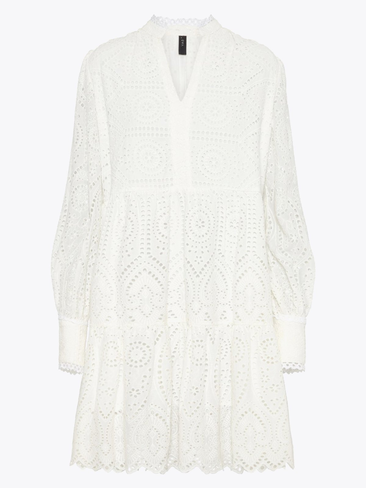 Y.A.S Holi Long Sleeve Dress Star White