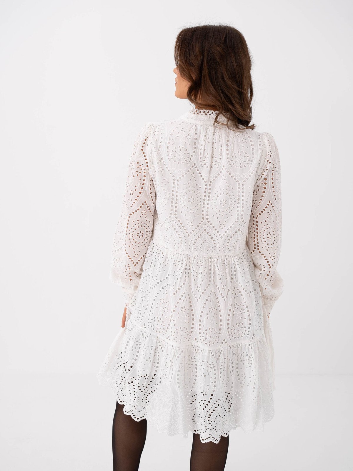 Y.A.S Holi Long Sleeve Dress Star White