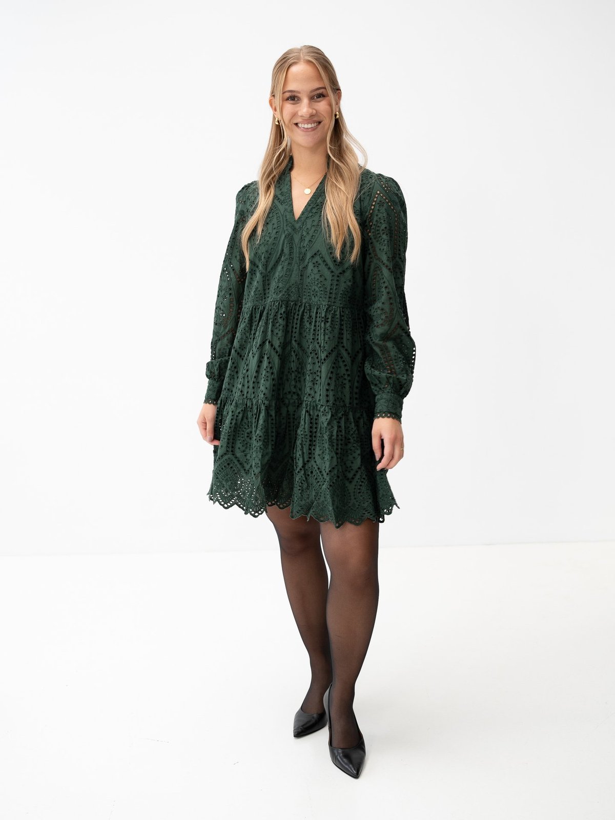 Y.A.S Holi Long Sleeve Dress Sycamore