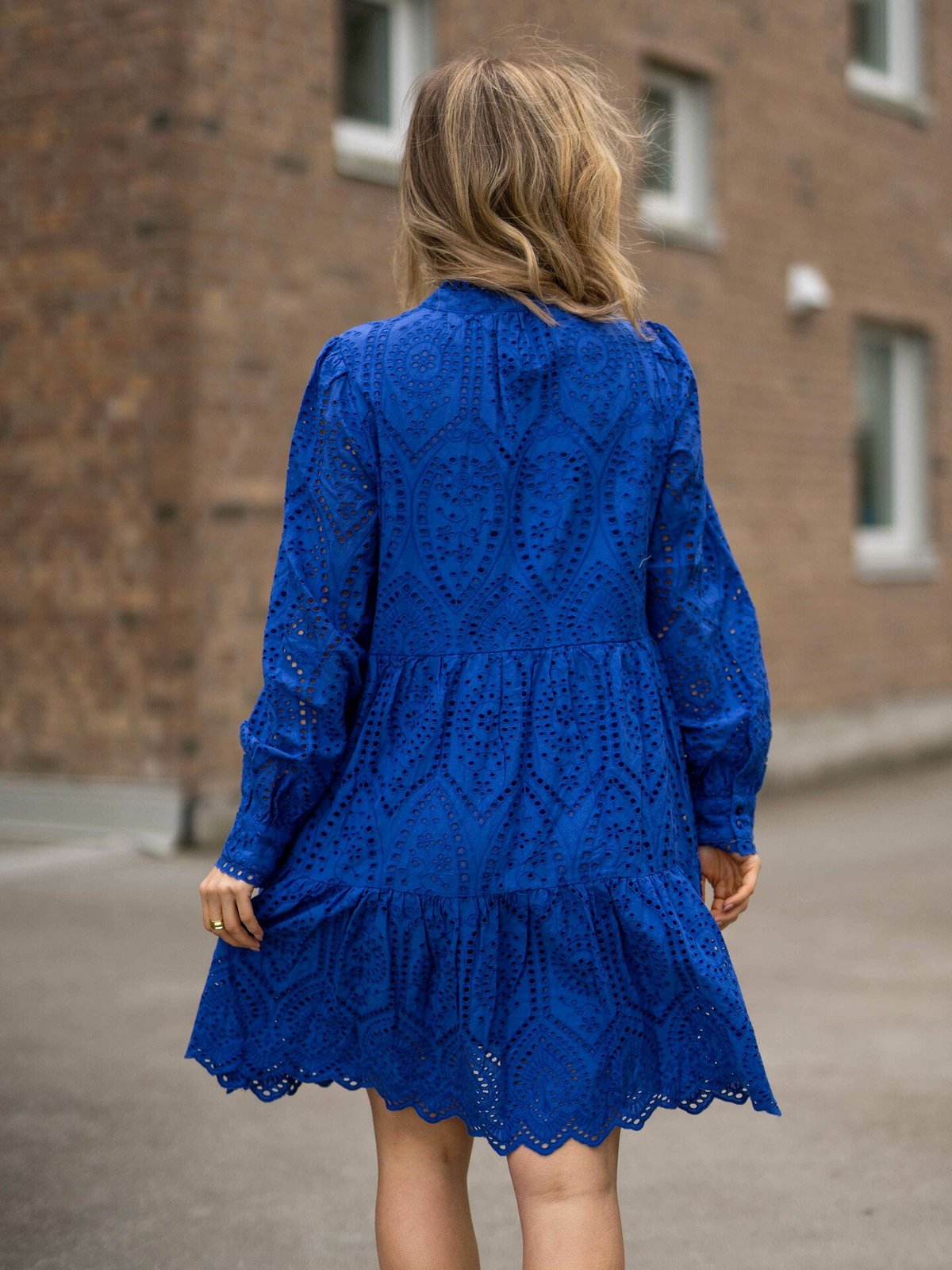 Y.A.S Holi Long Sleeve Dress Deep Ultramarine