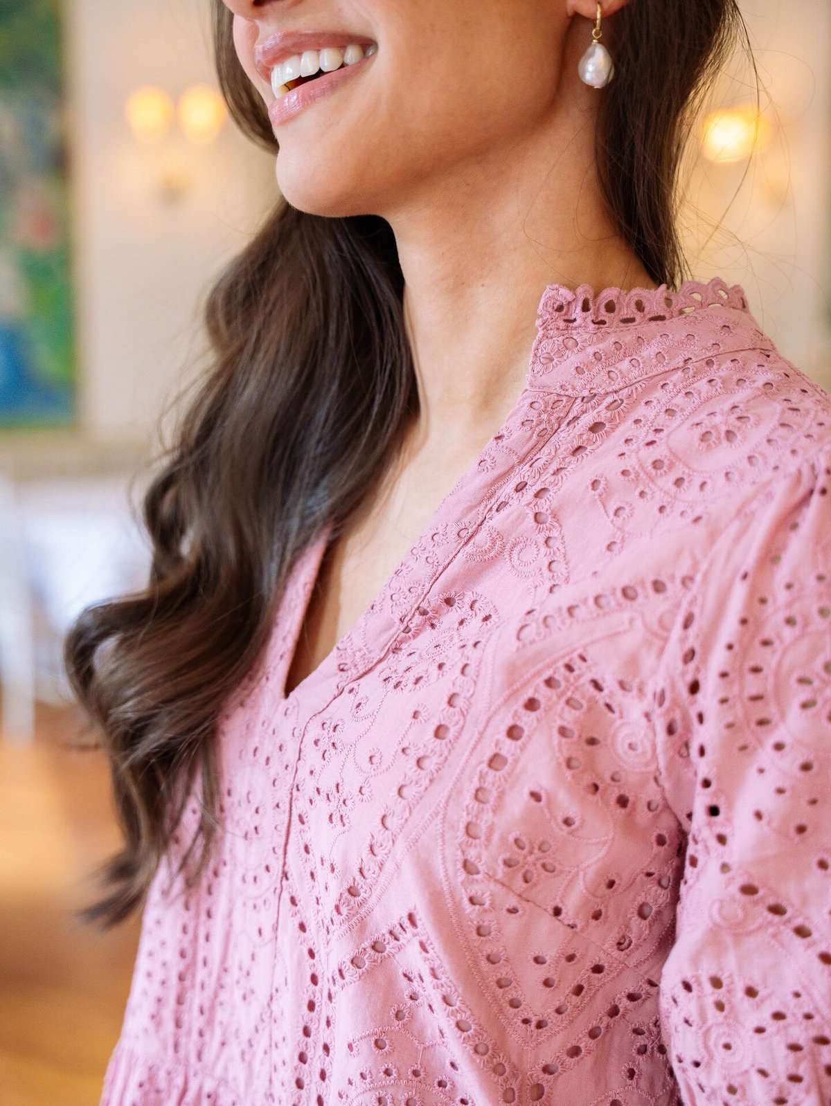 Y.A.S Holi Short Sleeve Dress Lilas