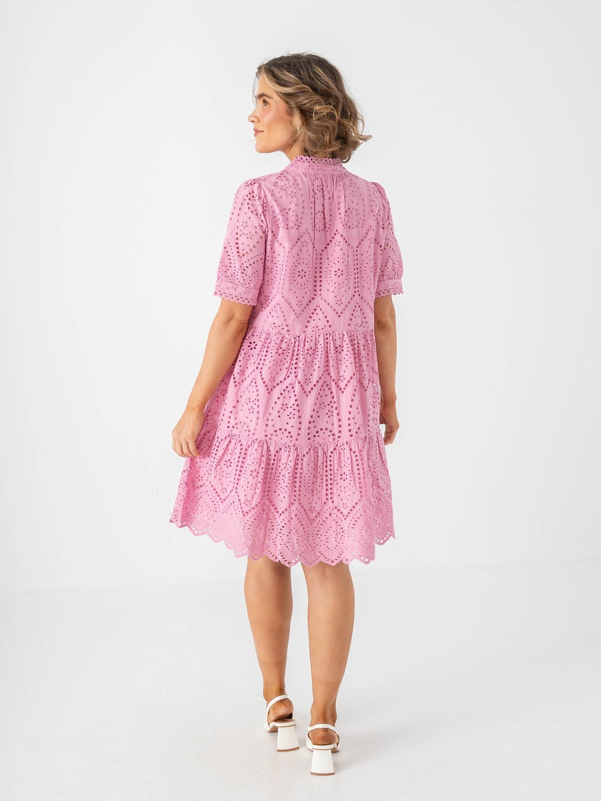 Y.A.S Holi Short Sleeve Dress Moonlite Mauve