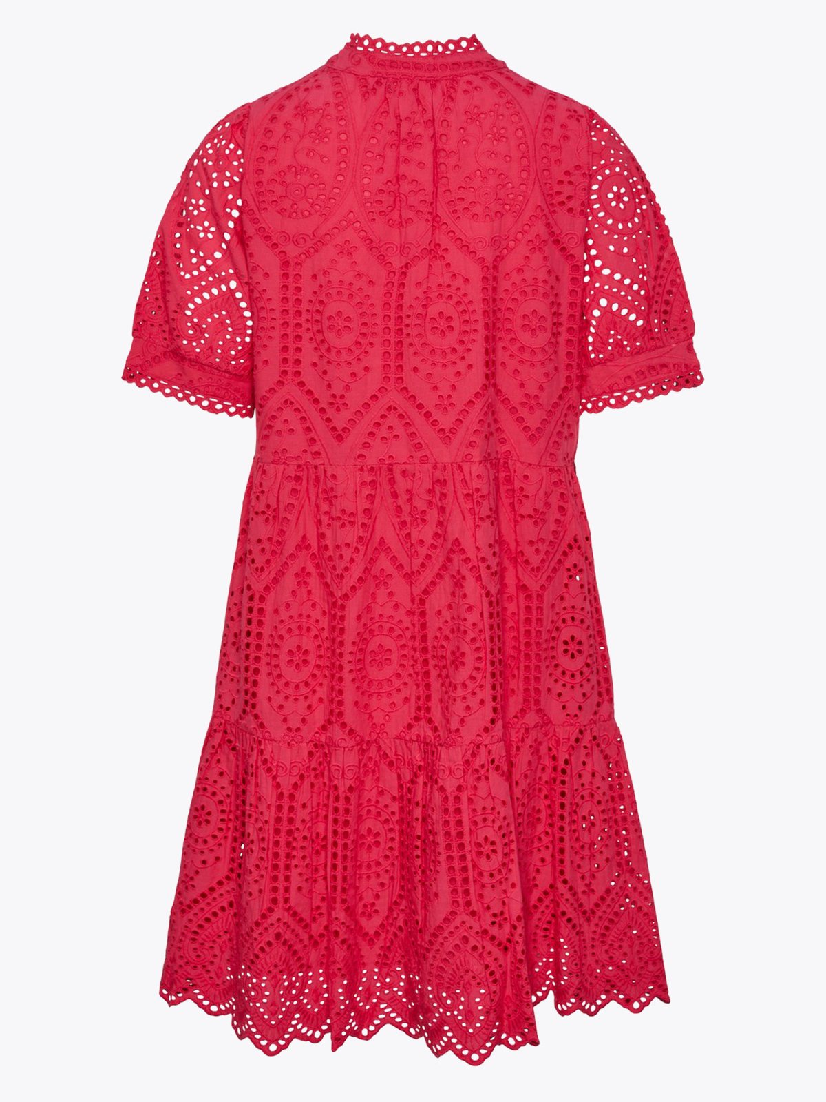 Y.A.S Holi Short Sleeve Dress Raspberry Sorbet