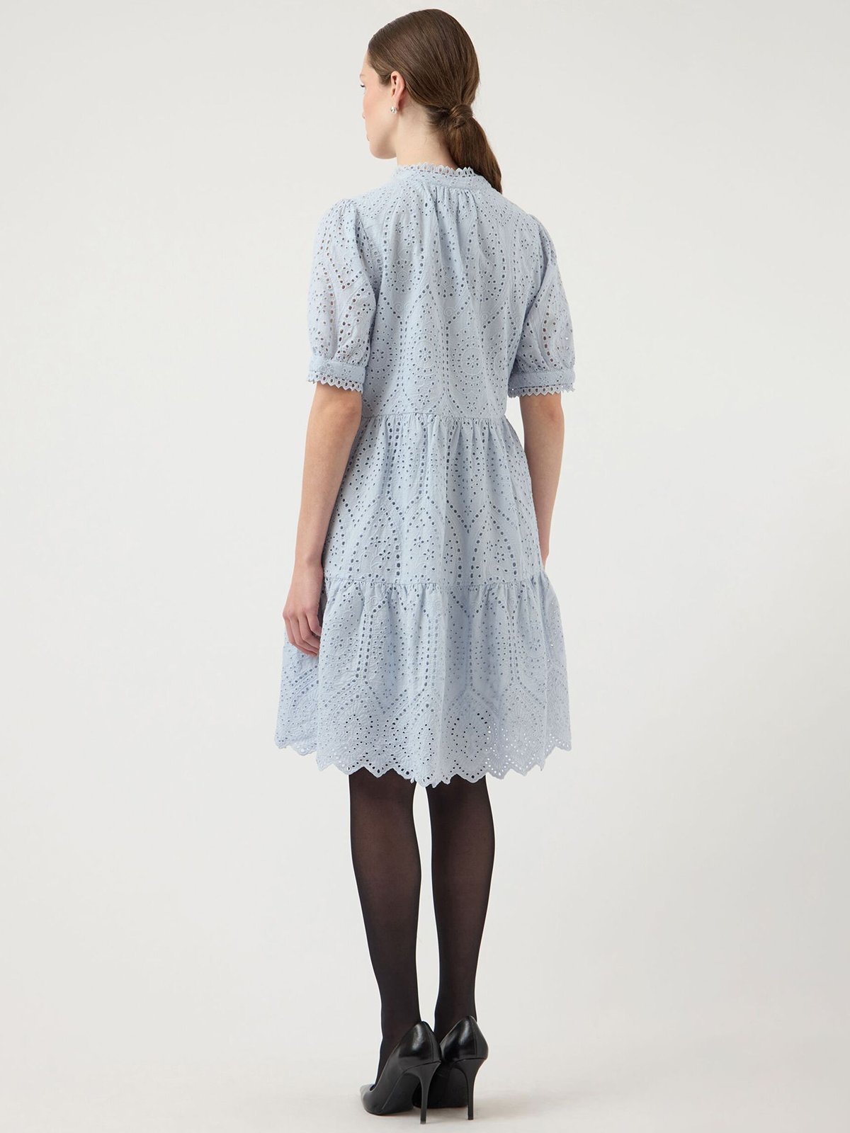 Y.A.S Holi Short Sleeve Dress Skyway