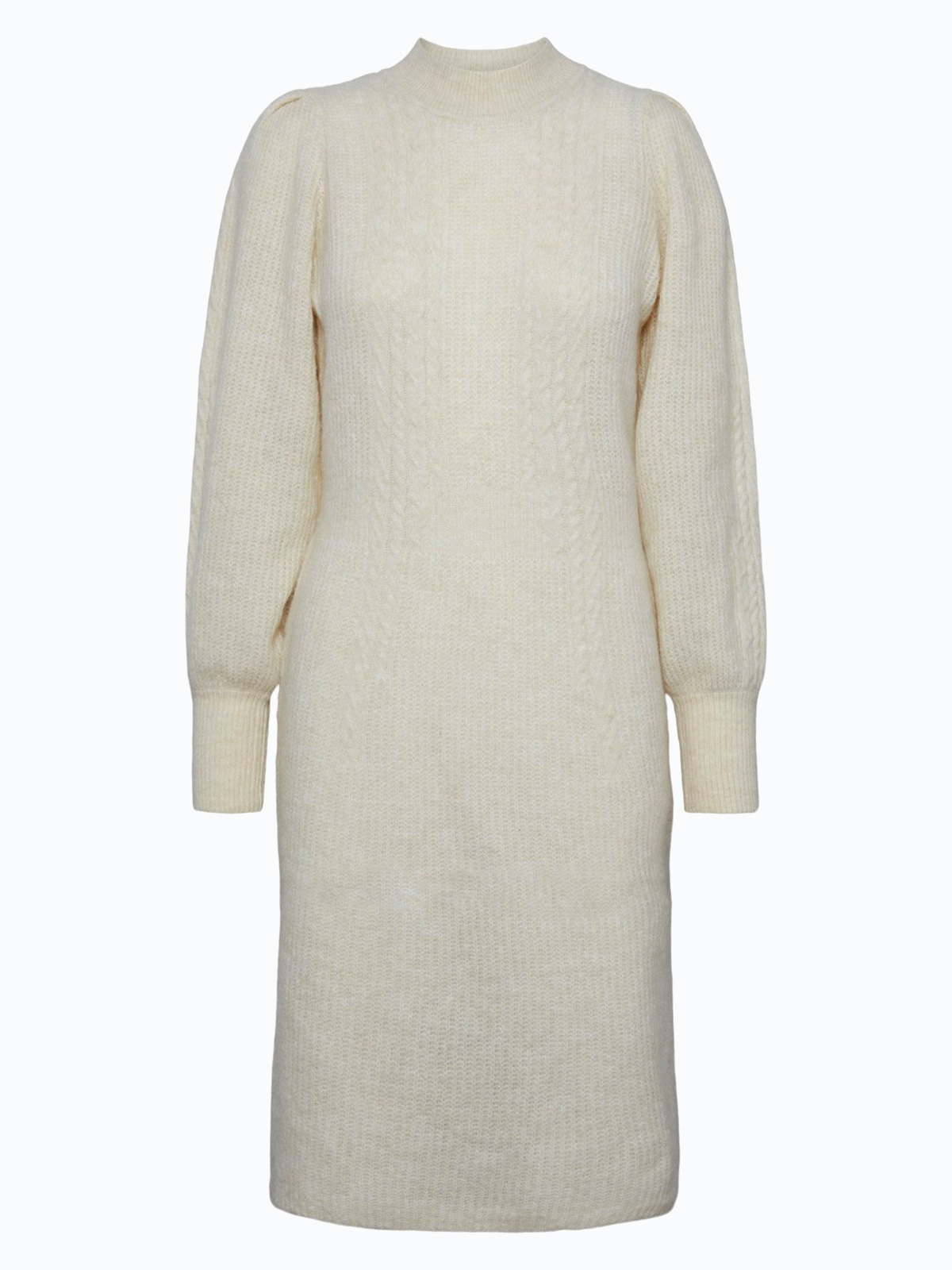 Y.A.S Salum Long Sleeve Knit Dress Birch Melange