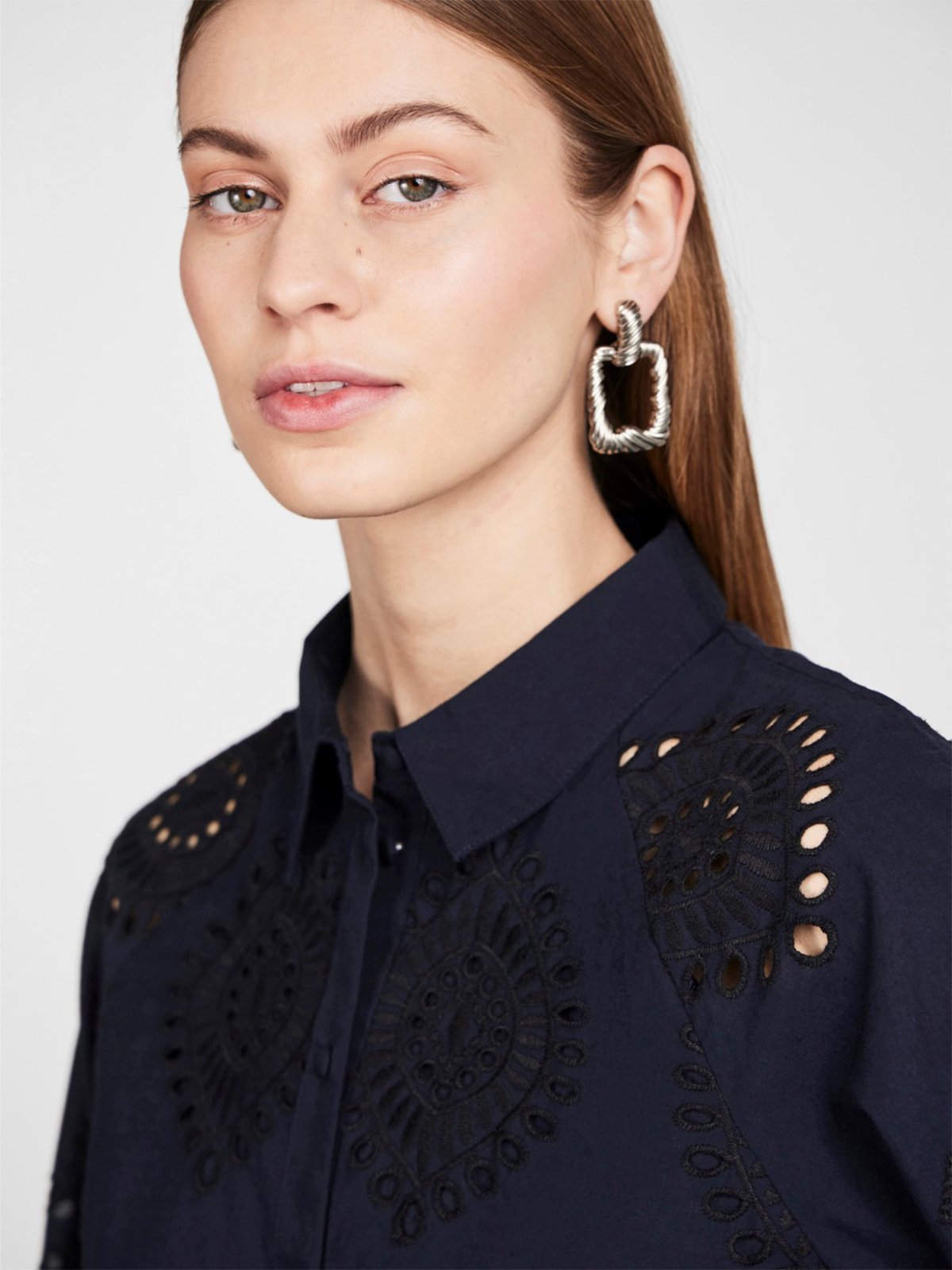 Y.A.S Oma Long Sleeve Shirt Sky Captain