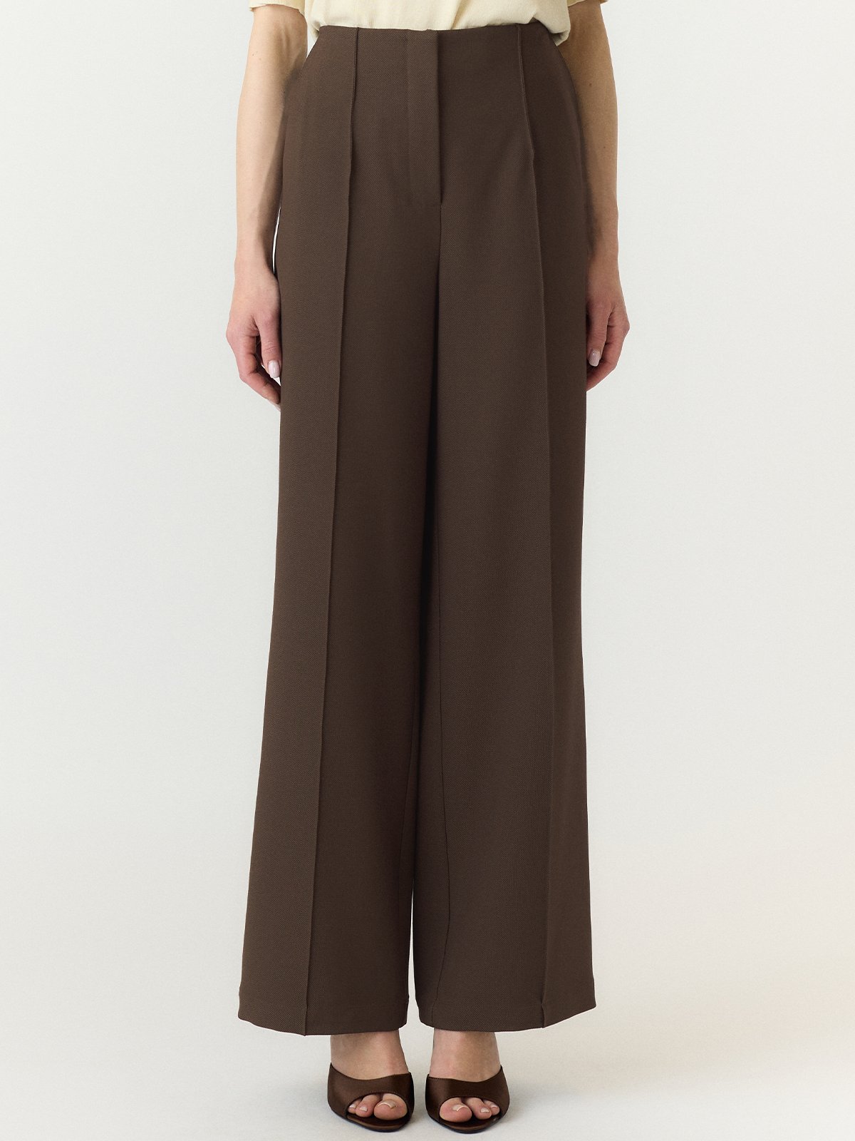 Y.A.S Reemaj High Waist Pant Chocolate Brown