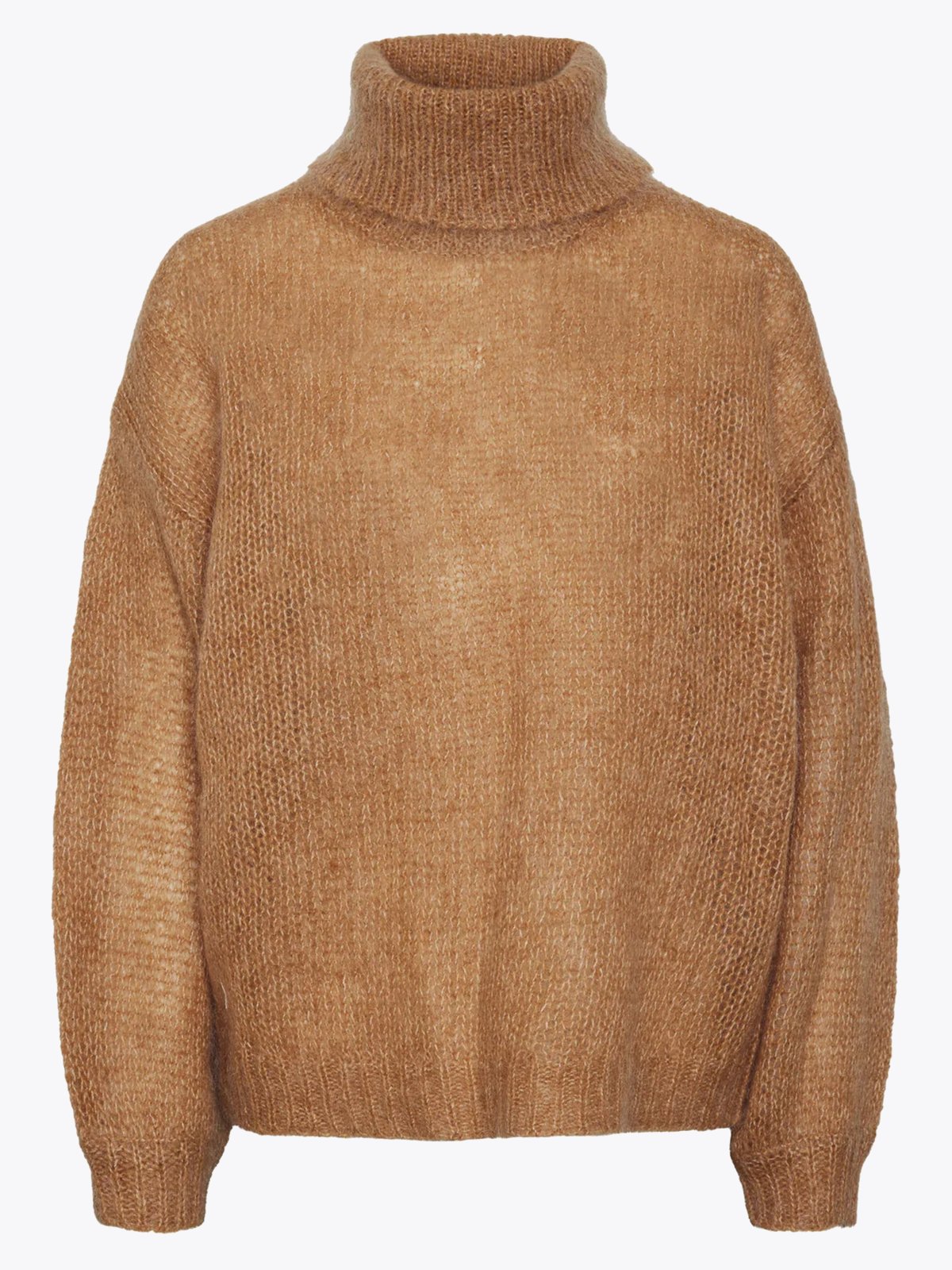 Y.A.S Lambi Long Sleeve Knit Rollneck Camel