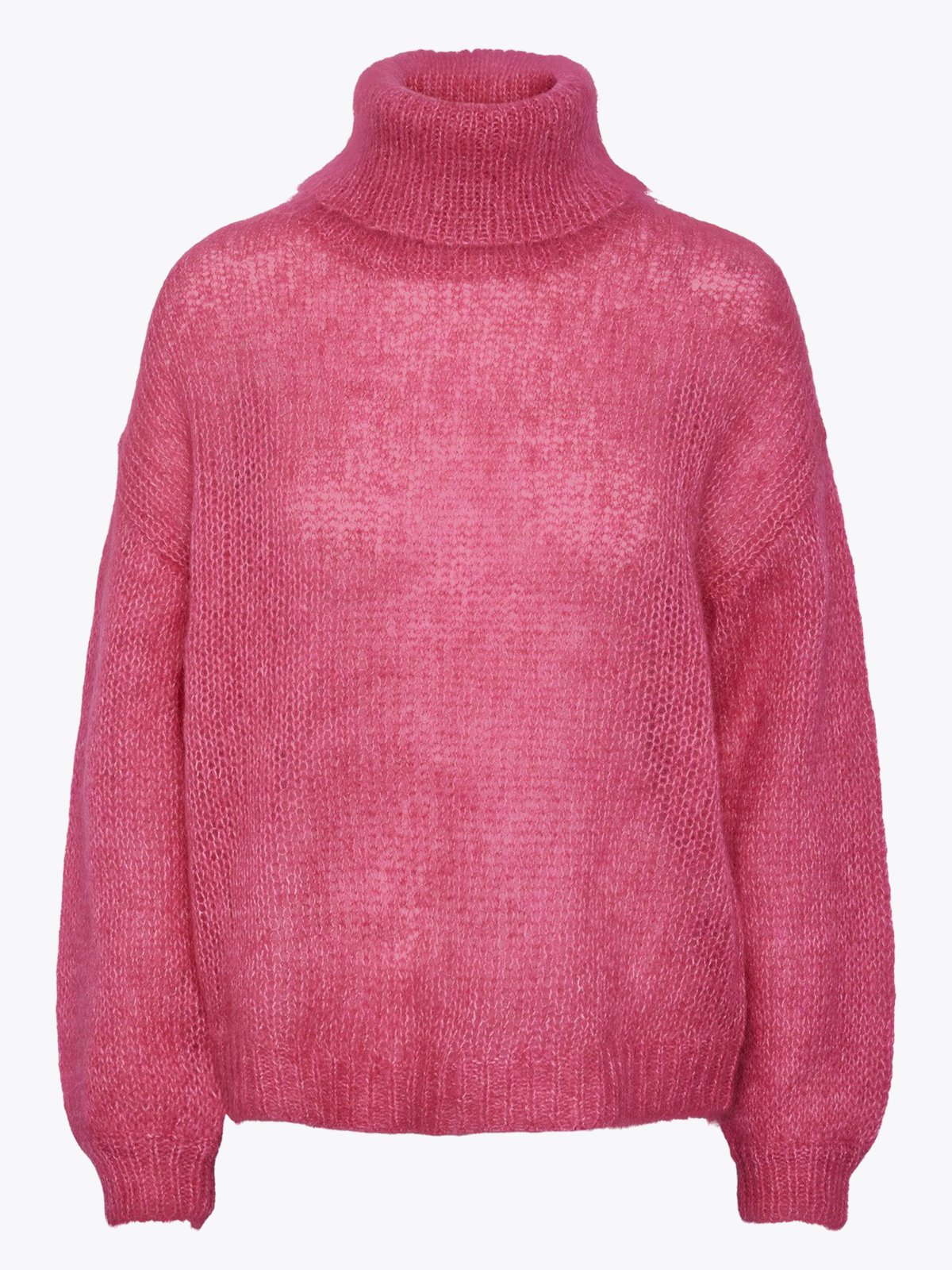 Y.A.S Lambi Long Sleeve Knit Rollneck Fuchsia Purple