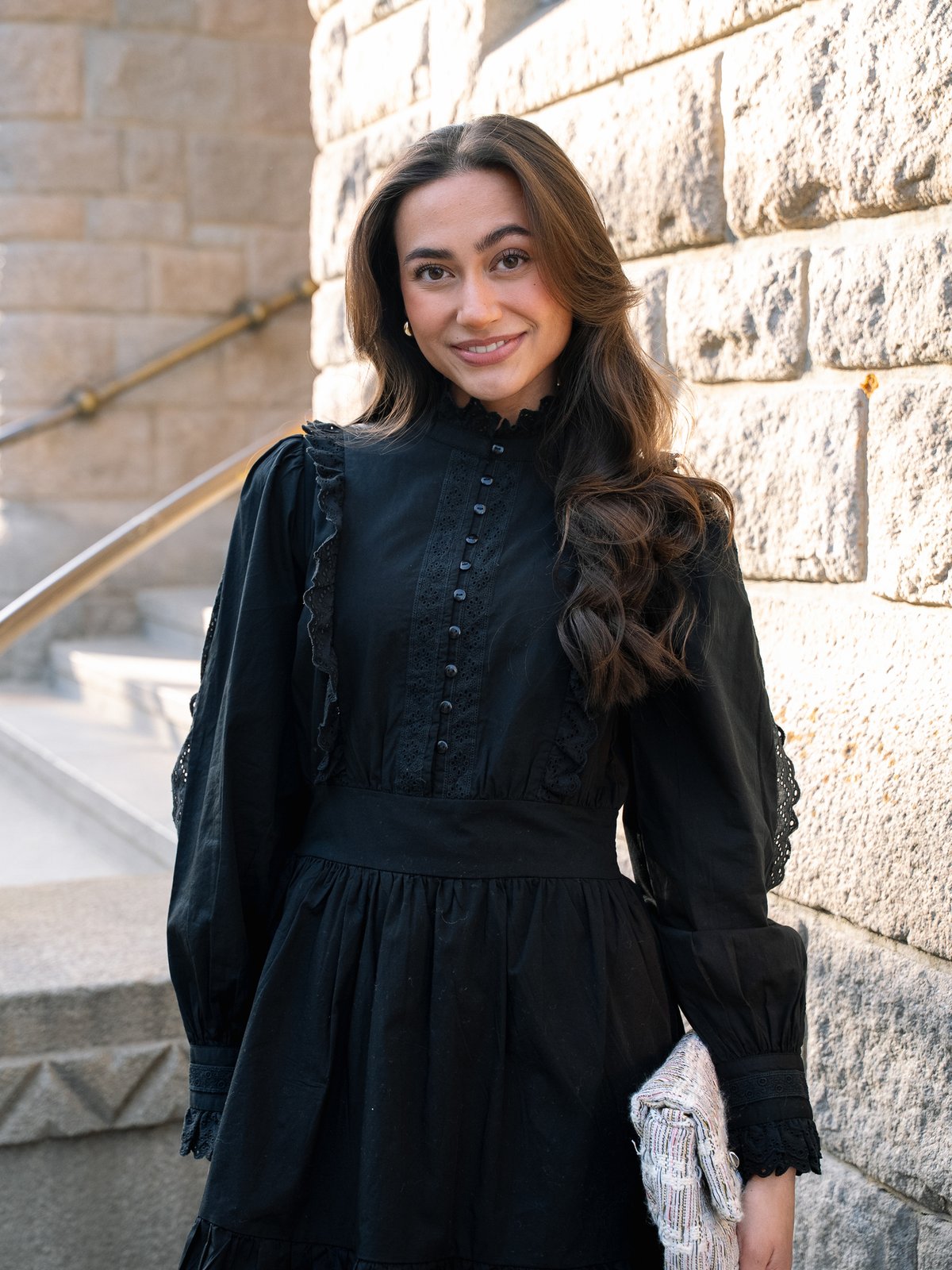 Y.A.S Siv Long Sleeve Dress Black