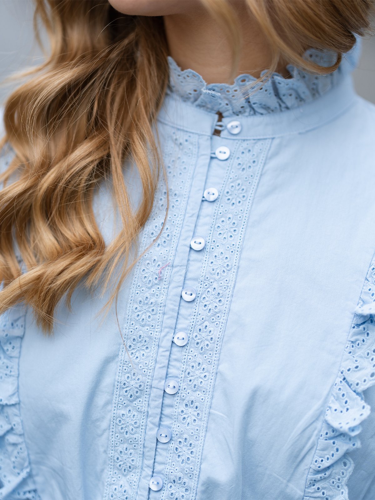 Y.A.S Siv Long Sleeve Dress Blå