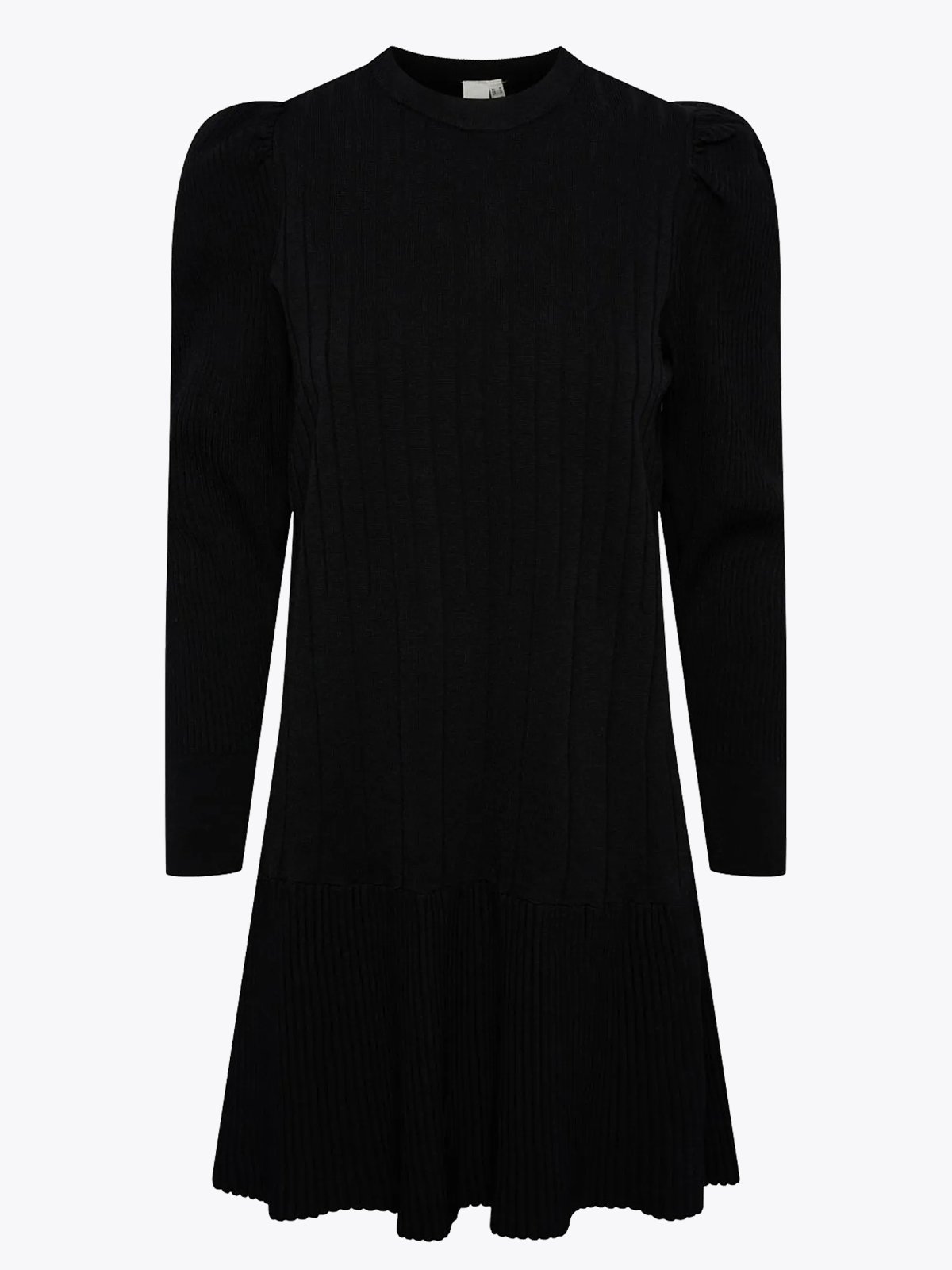 Y.A.S Elina Long Sleeve Knit Dress Black