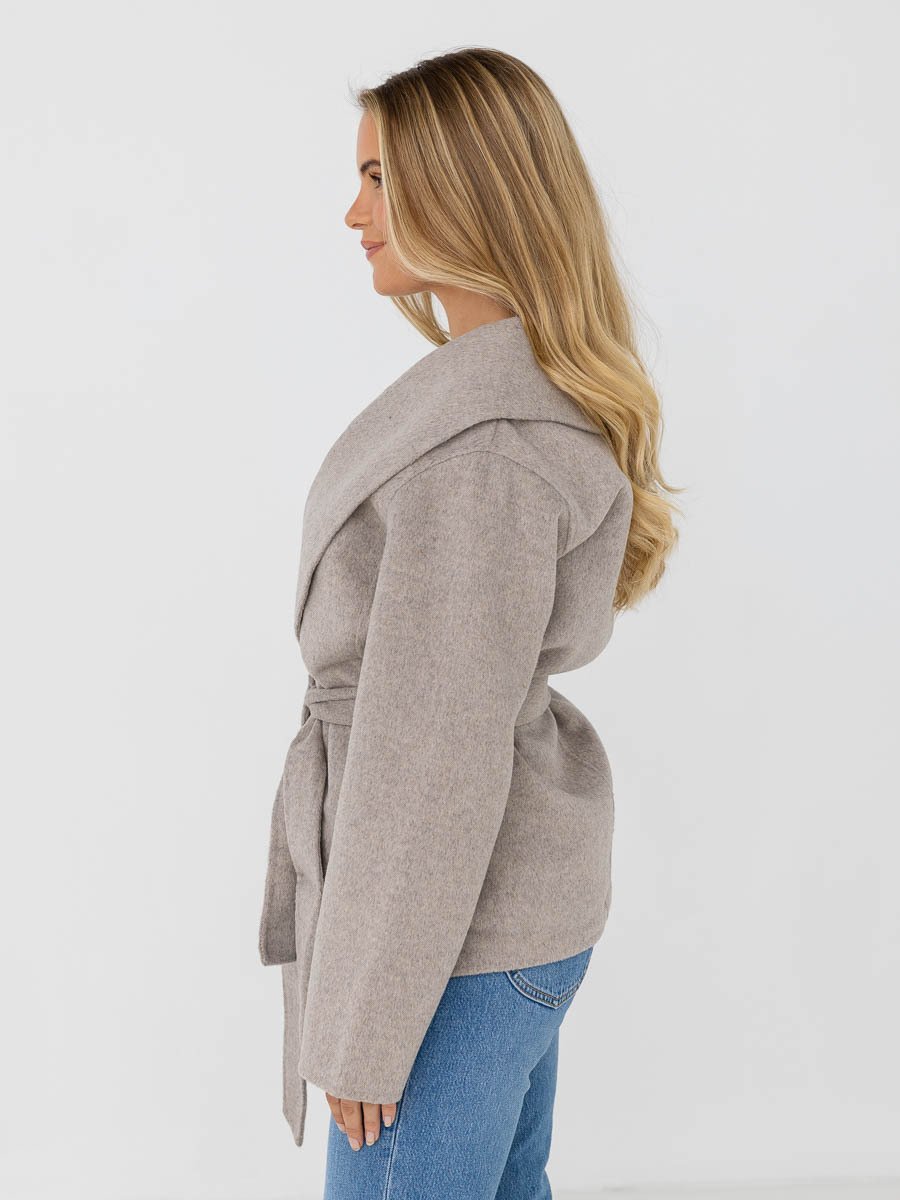 Y.A.S Alima Handmade Wool Mix Jacket Fungi