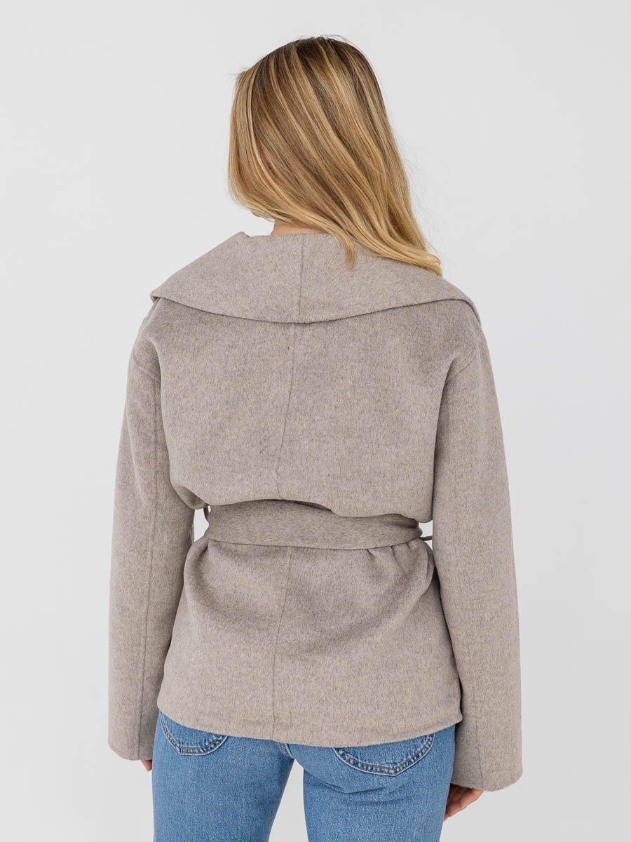 Y.A.S Alima Handmade Wool Mix Jacket Fungi