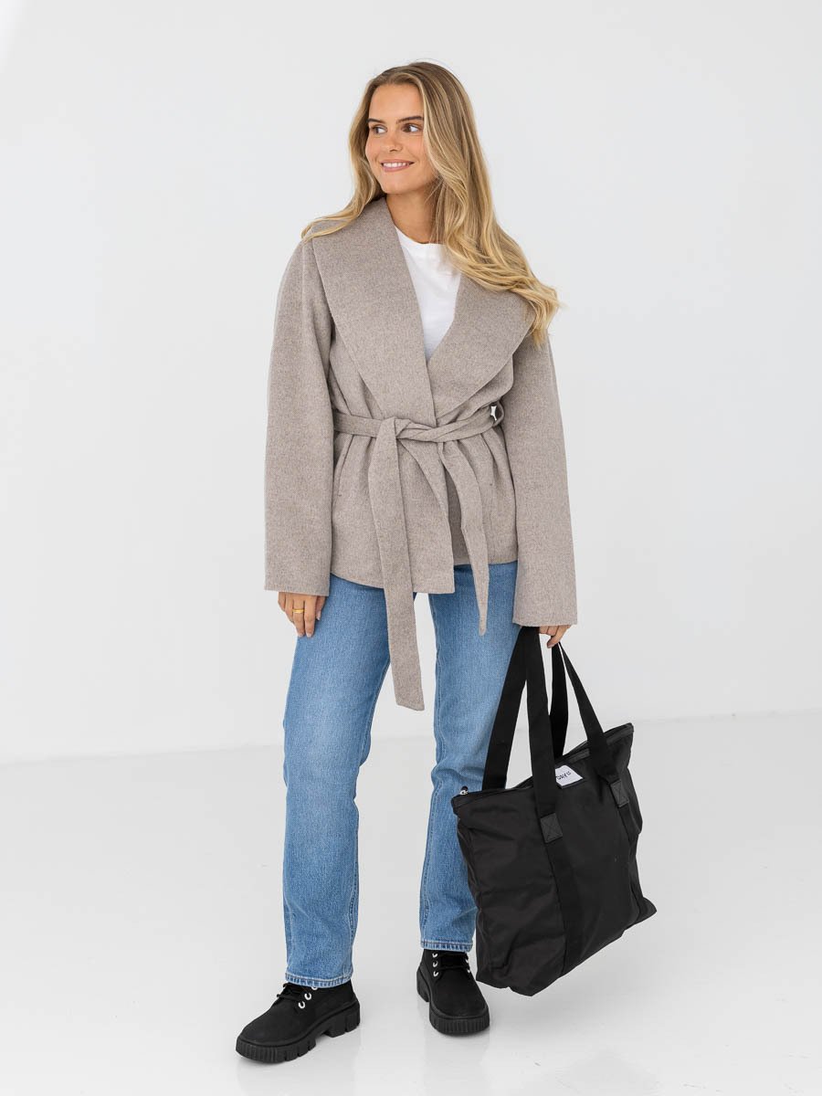 Y.A.S Alima Handmade Wool Mix Jacket Fungi