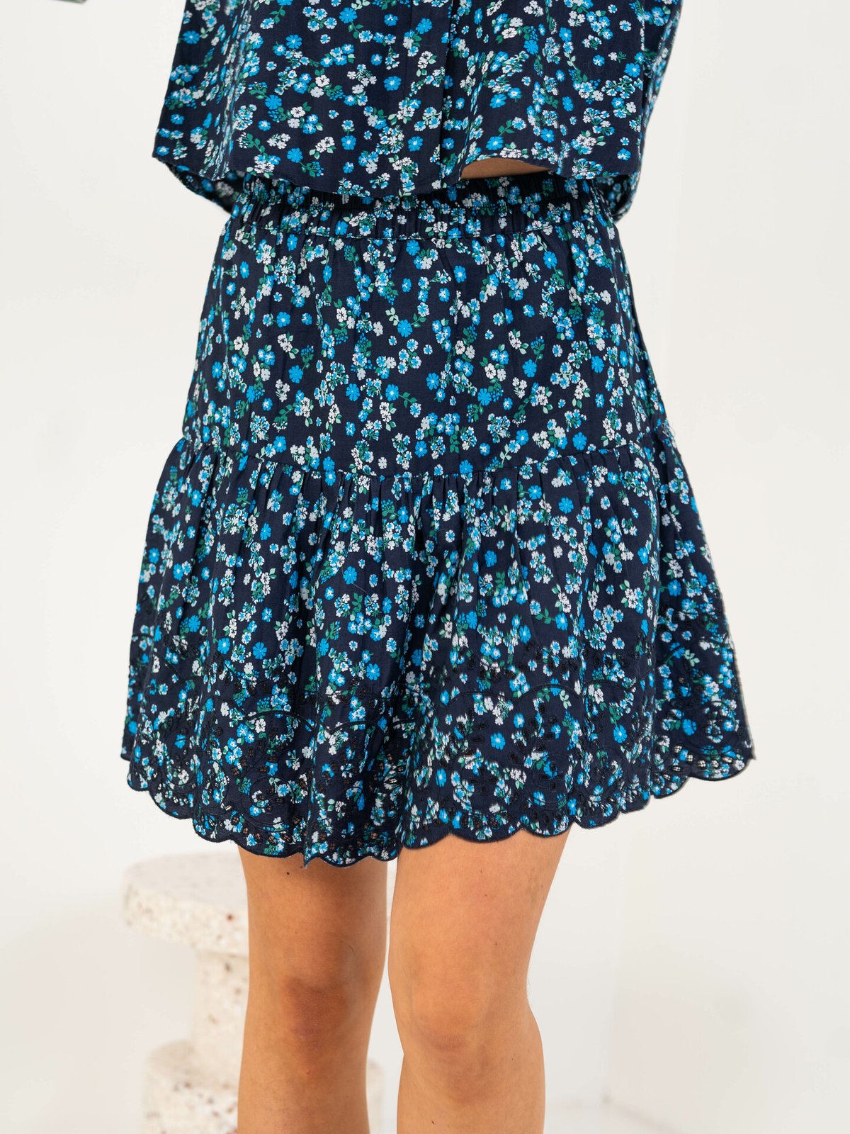 Y.A.S Ziggy High Waist Skirt Navy blue