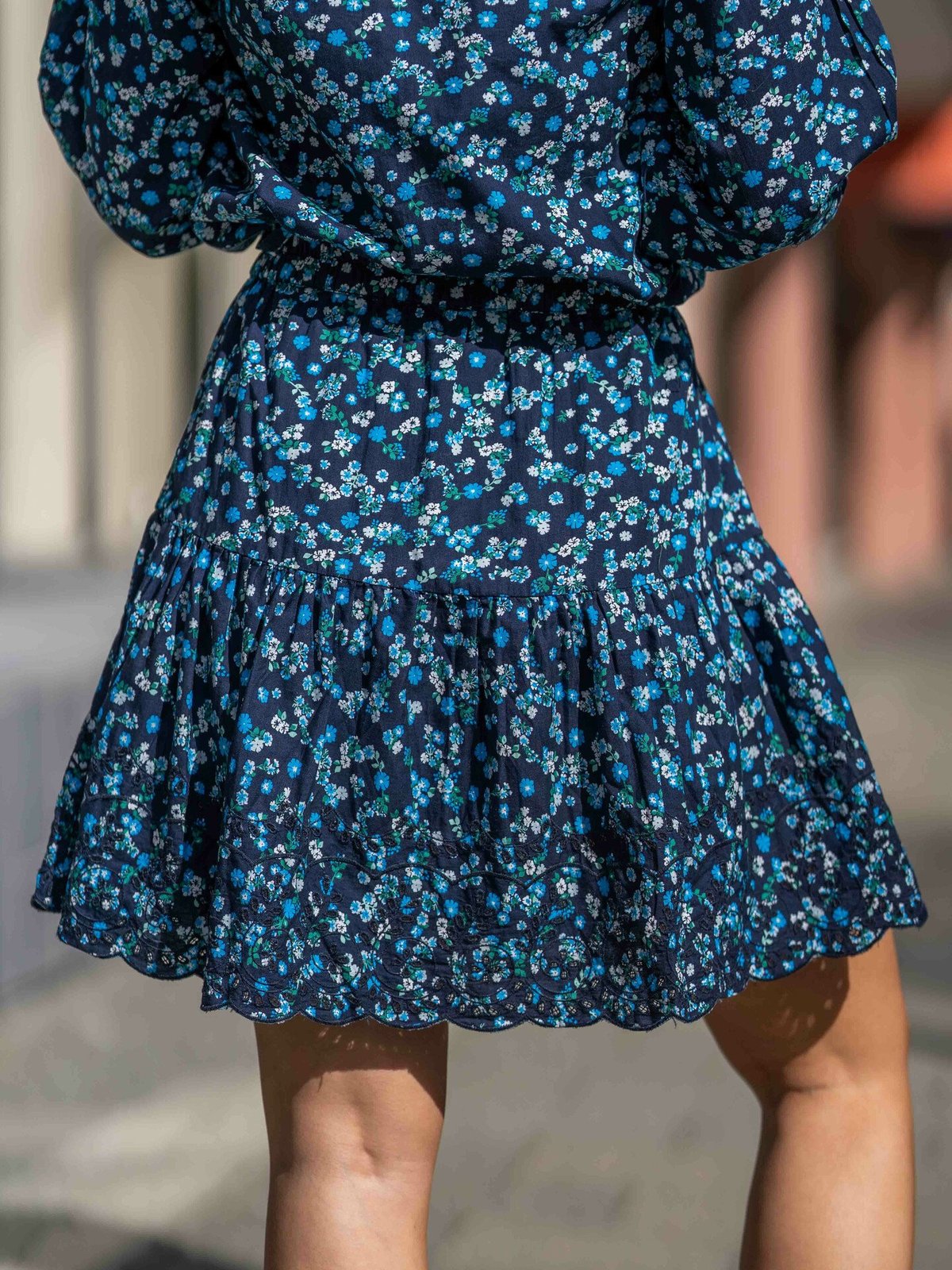 Y.A.S Ziggy High Waist Skirt Navy blue