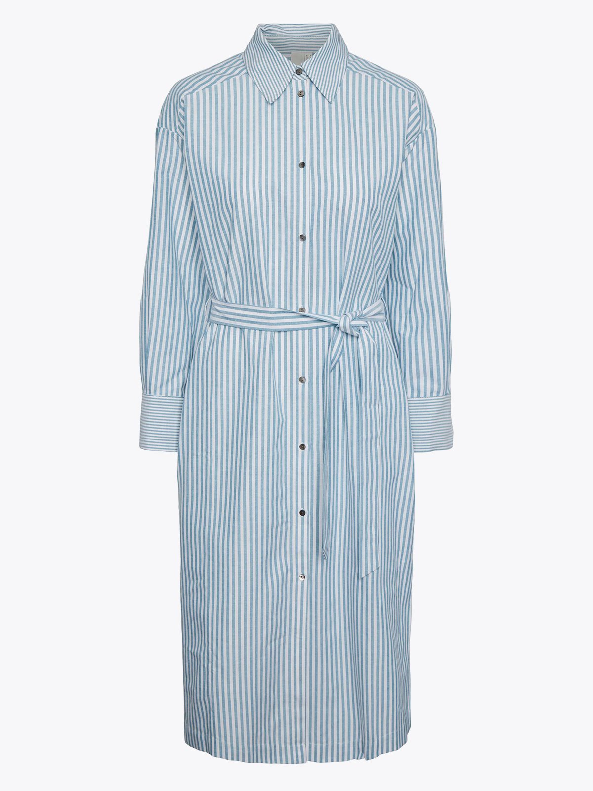 Y.A.S Legion Long Sleeve Long Shirt Dress Legion Blue