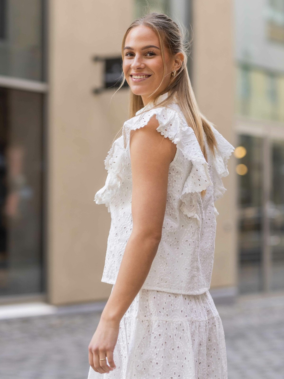 Y.A.S Jimbo Short Sleeve Shirt Star White - Get Inspired Exclusive Collection