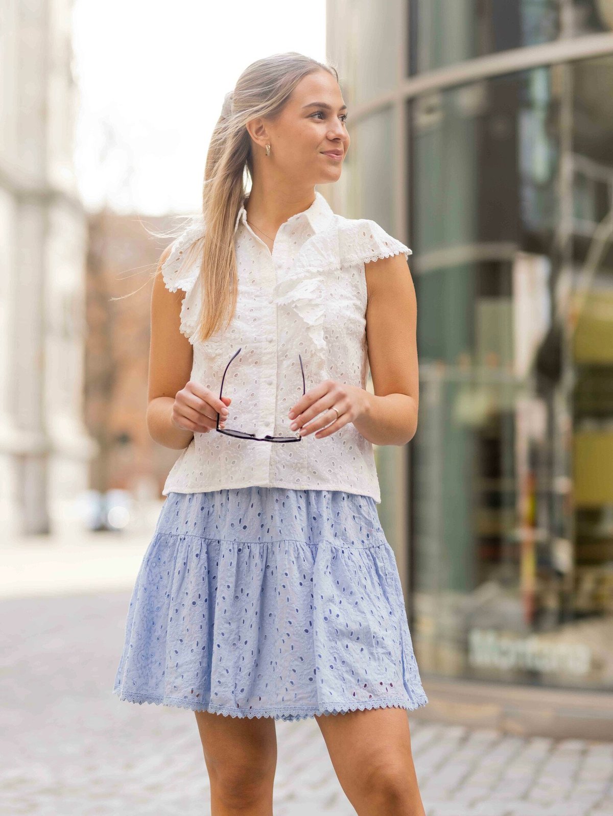 Y.A.S Jimbo Short Sleeve Shirt Star White - Get Inspired Exclusive Collection