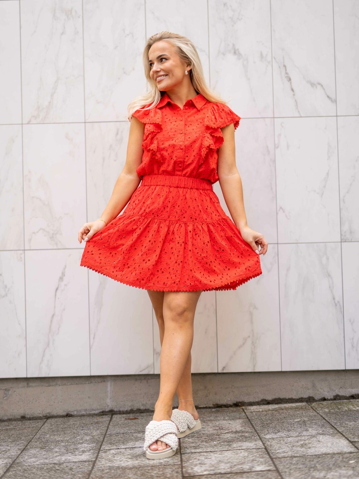 Y.A.S Jimbo High Waist Skirt Bittersweet