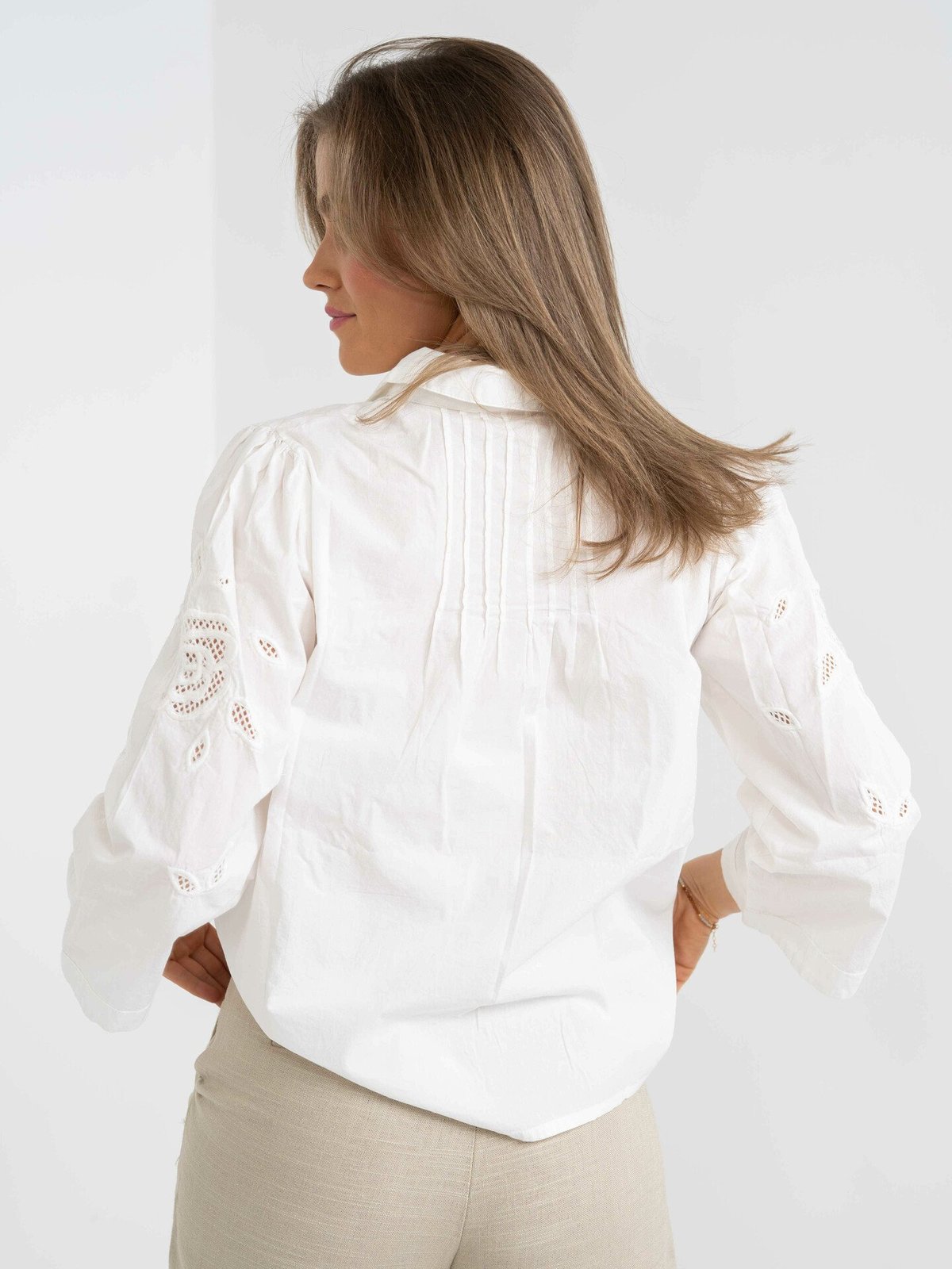 Y.A.S Wina 3/4 Shirt Star White