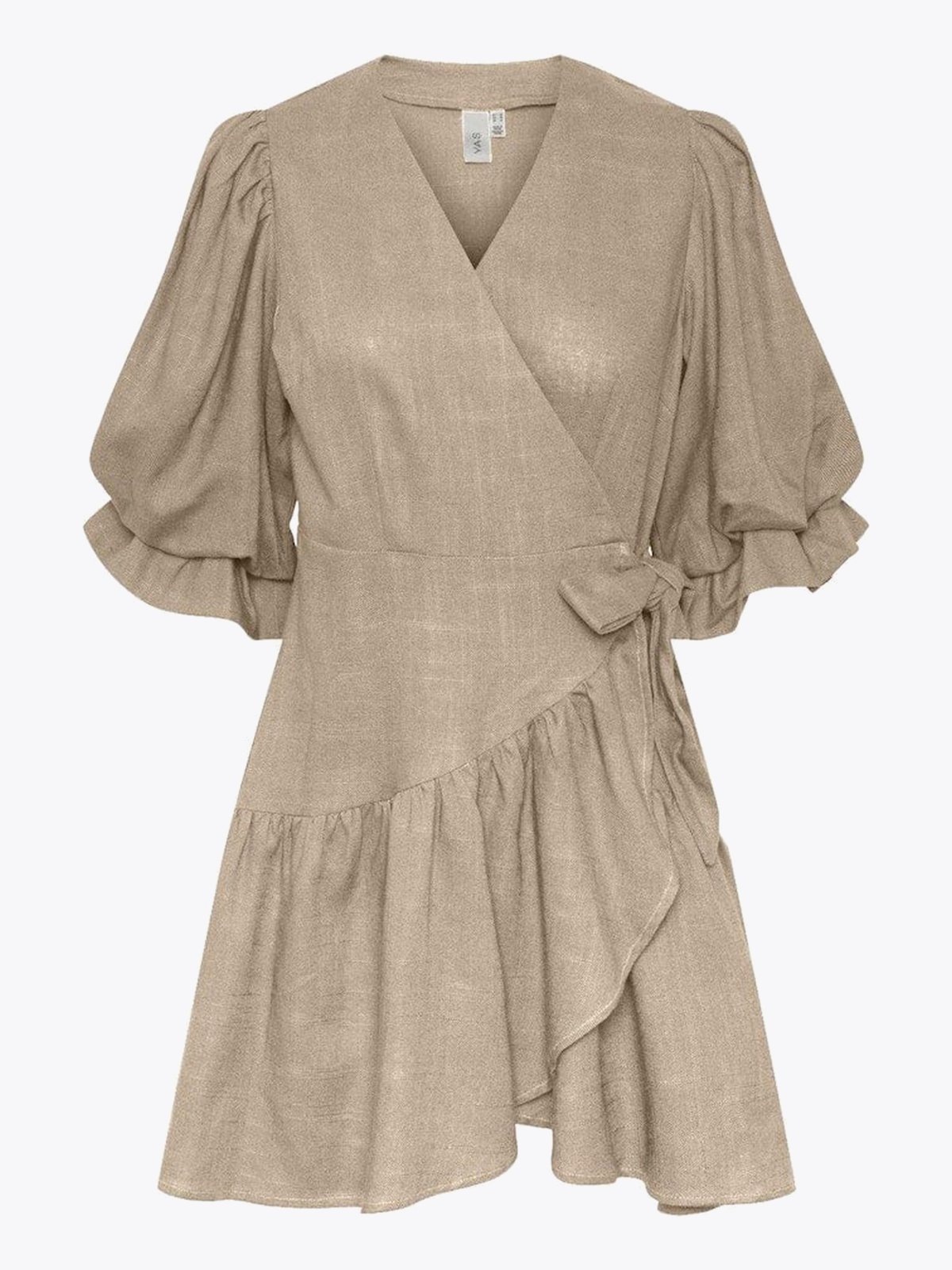 Y.A.S Prima 2/4 Wrap Dress Nomad