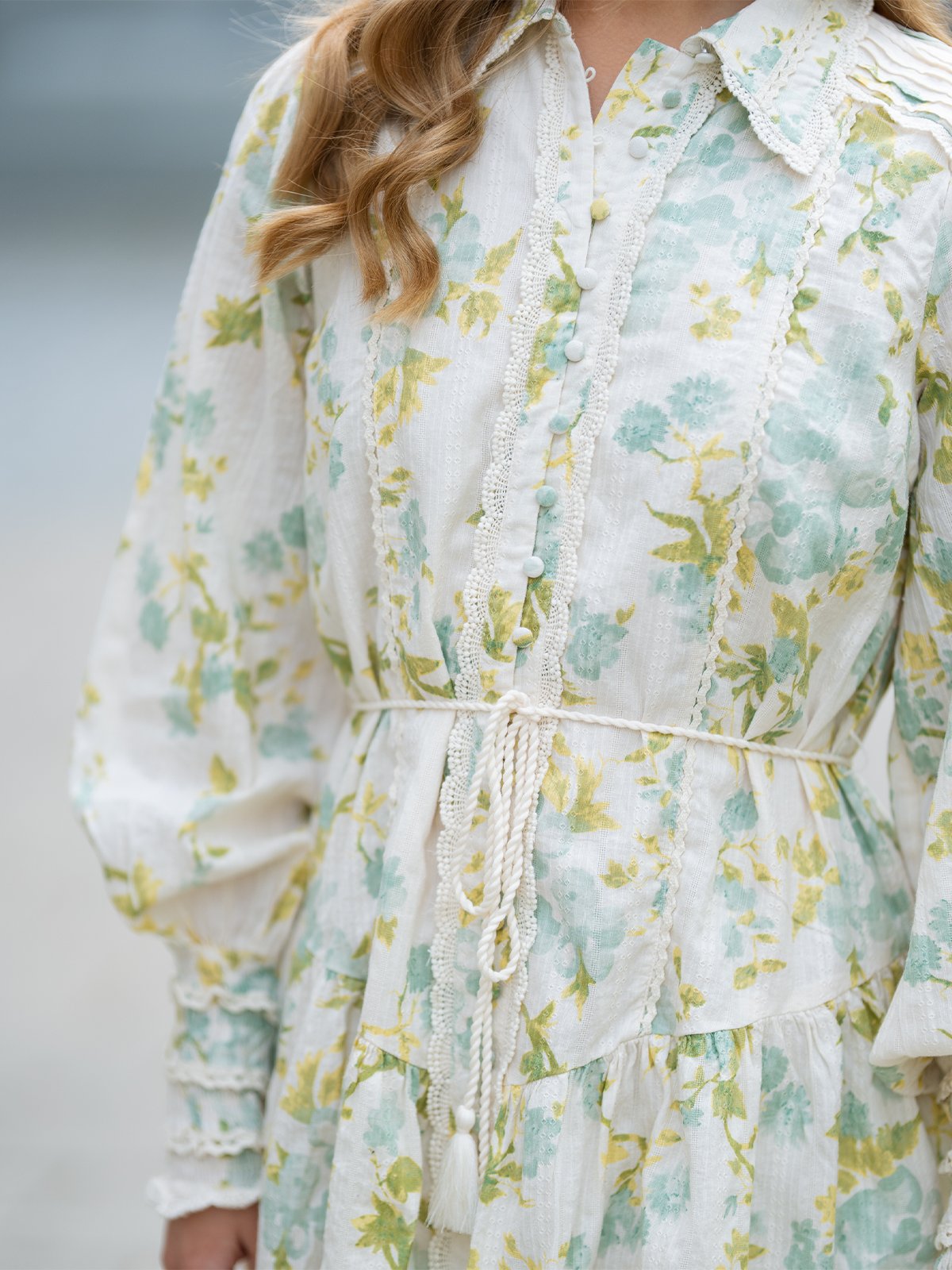 Y.A.S Somellie Long Sleeve Shirt Dress Hvit