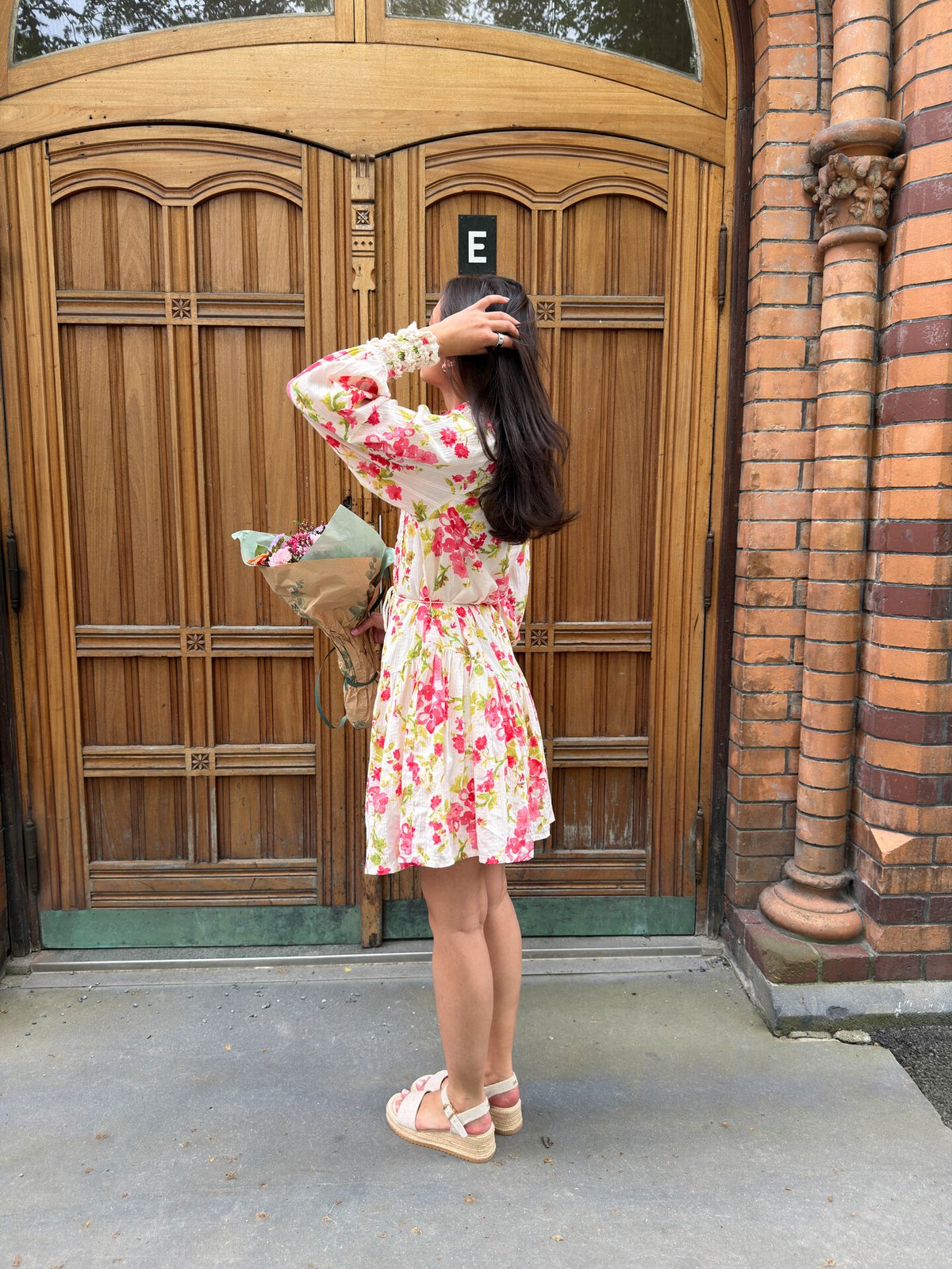 Y.A.S Somellie Long Sleeve Shirt Dress Birch