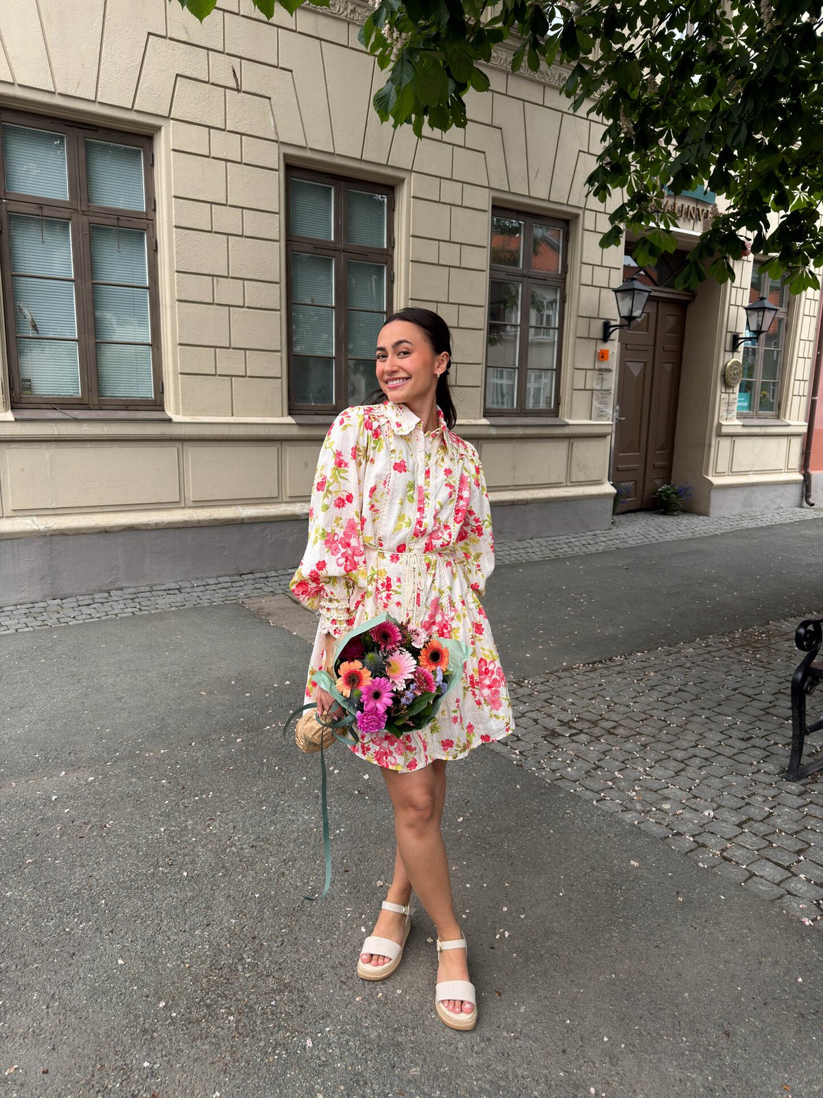 Y.A.S Somellie Long Sleeve Shirt Dress Birch