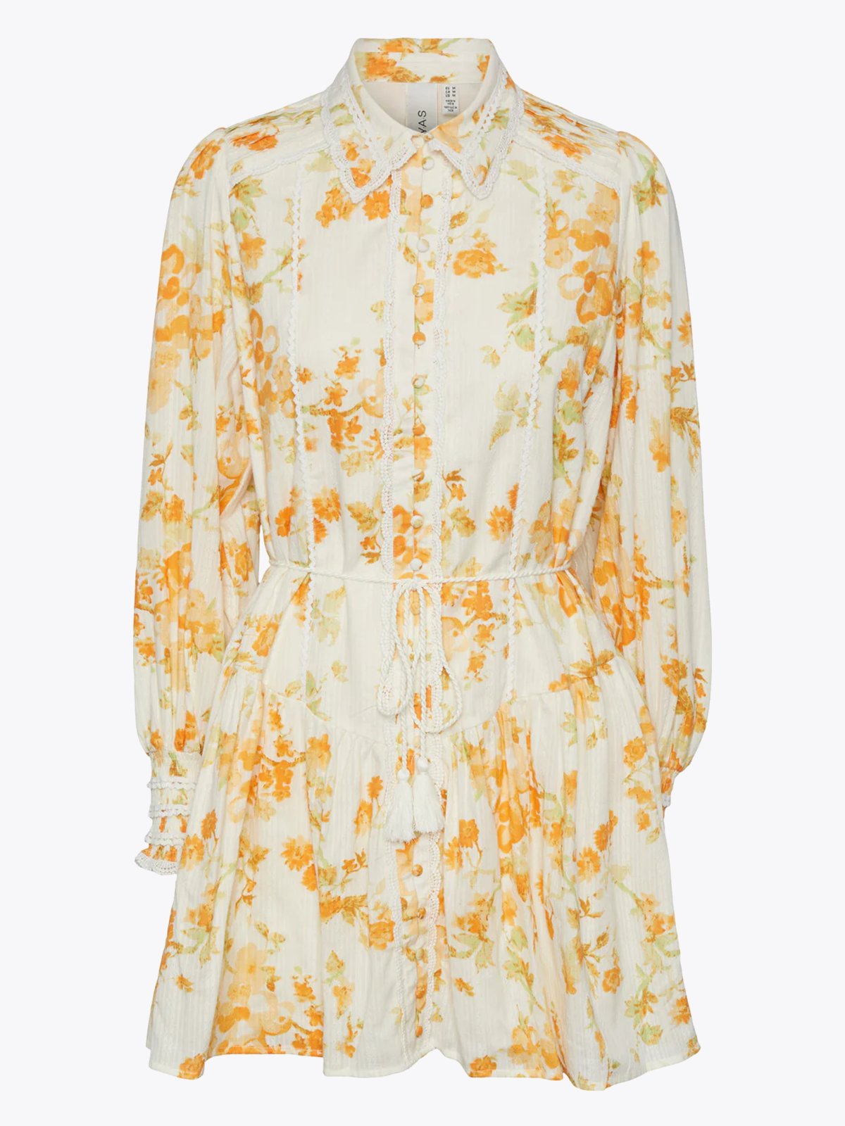 Y.A.S Somellie Long Sleeve Shirt Dress Birch